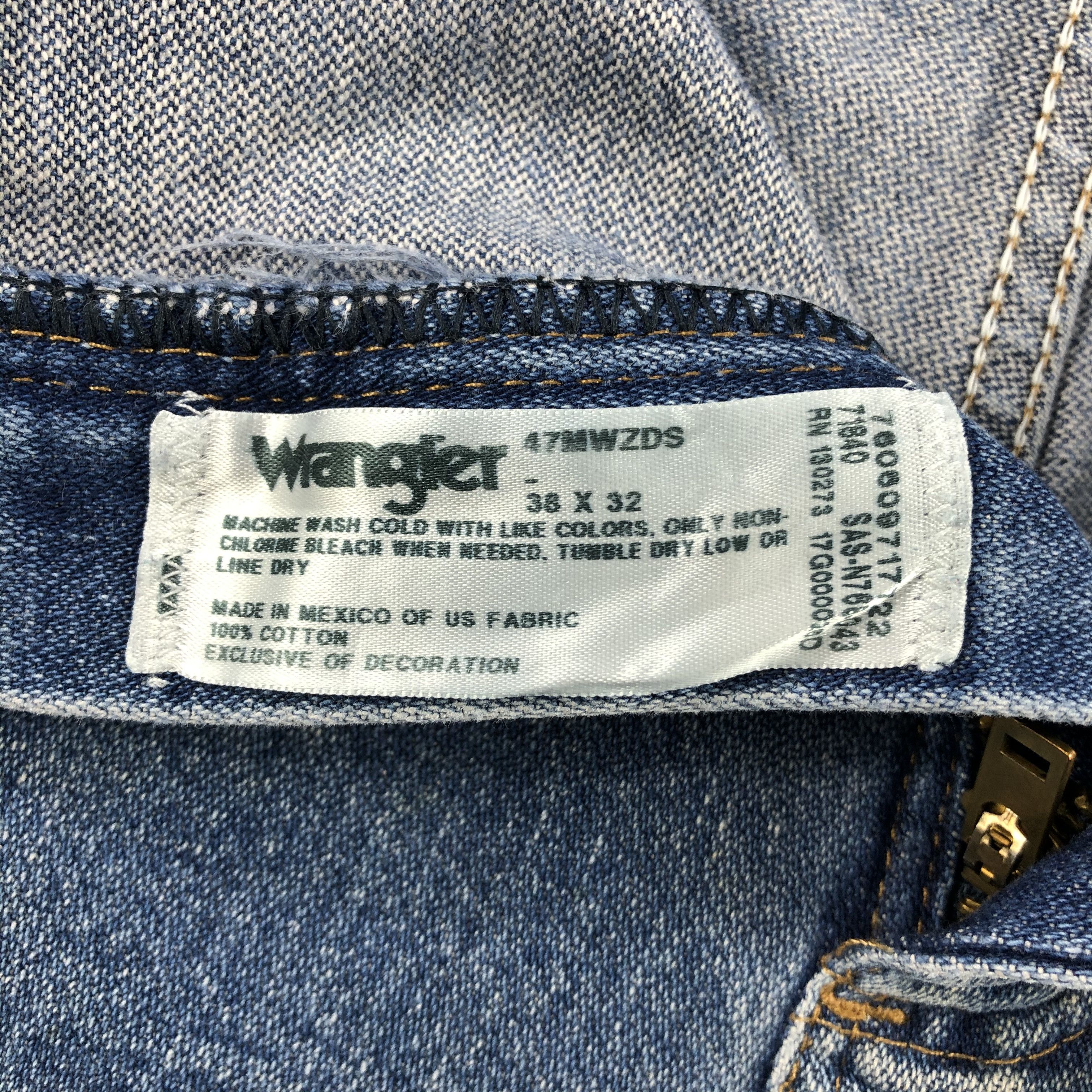Vintage Vintage Blue Wash Wrangler Jeans-J1492 Size US 39 - 10 Thumbnail