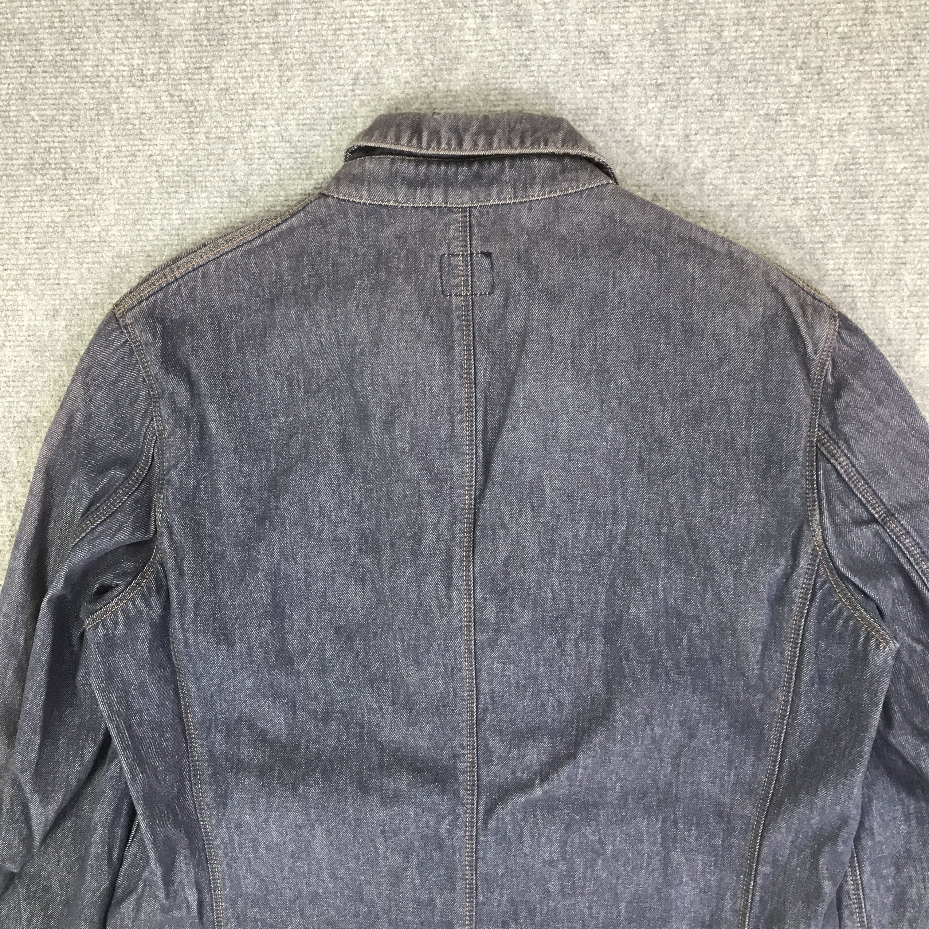 Japanese Brand RED EAR DENIM BLAZER COAT JACKET Size US L / EU 52-54 / 3 - 4 Thumbnail