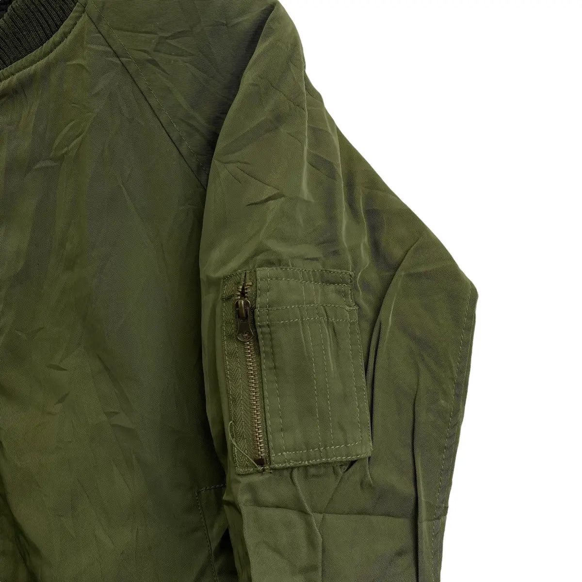 Vintage Vtg BROWNY MA-1 FLIGHT Army Military Green Jacket Size US L / EU 52-54 / 3 - 4 Thumbnail