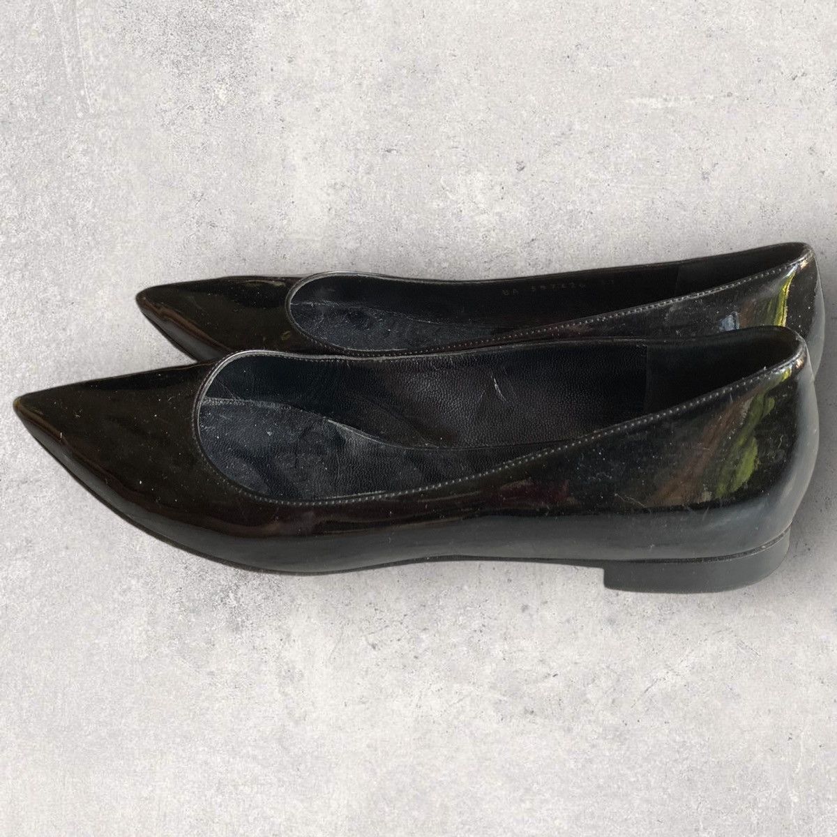 Saint Laurent Black Patent Ballet Flats