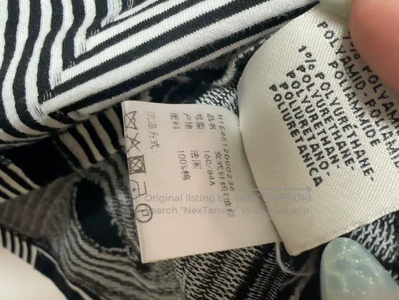 Hermes Hermes Black and white striped knitted sweater Size XS / US 0-2 / IT 36-38 - 5 Thumbnail