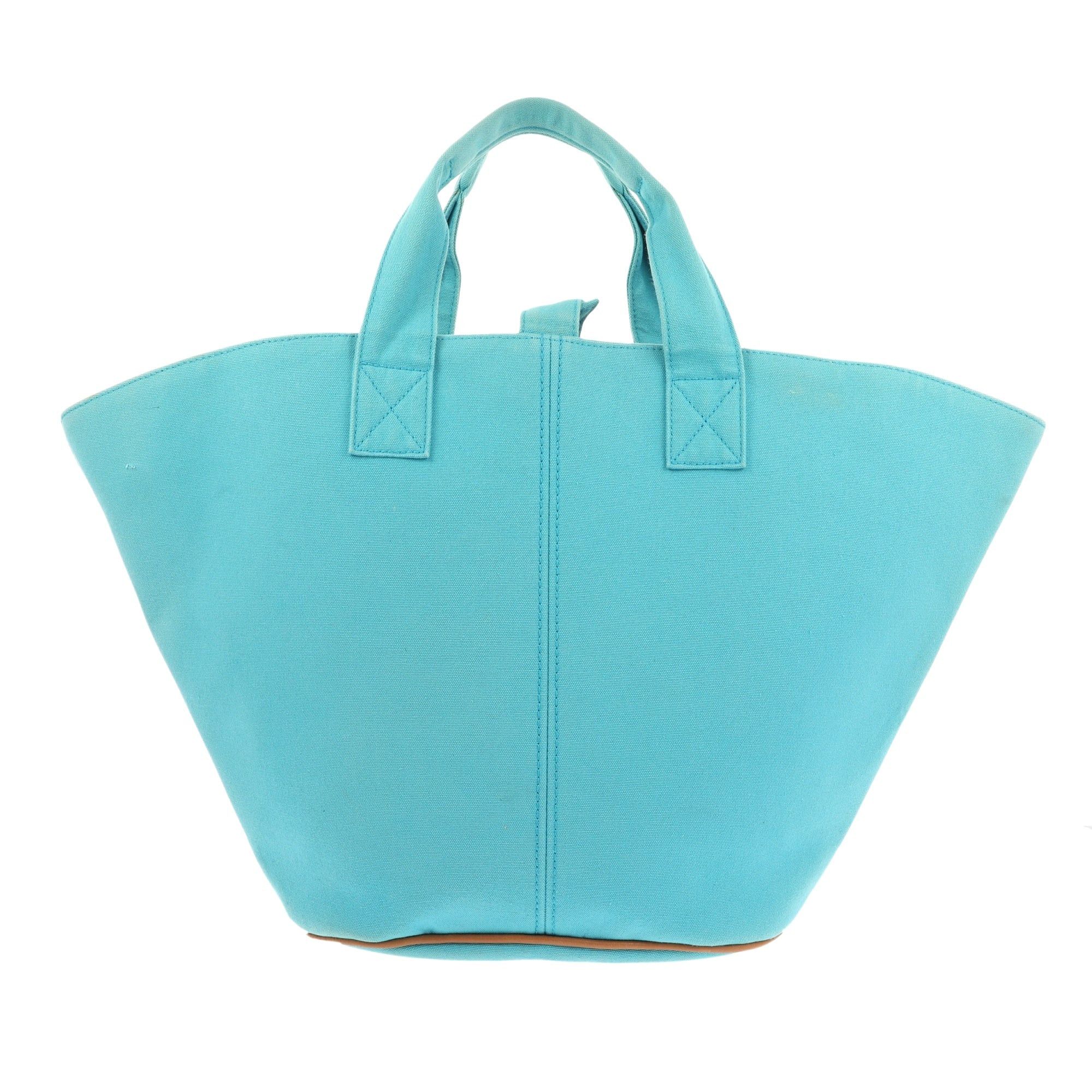 Hermes HERMES Handbag in Blue Fabric Grailed