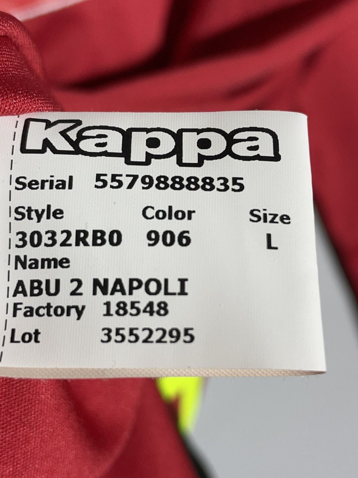 Kappa SSC Napoli Kappa Pre Race Y2k Streetwear Football Jersey Size US L / EU 52-54 / 3 - 14 Thumbnail