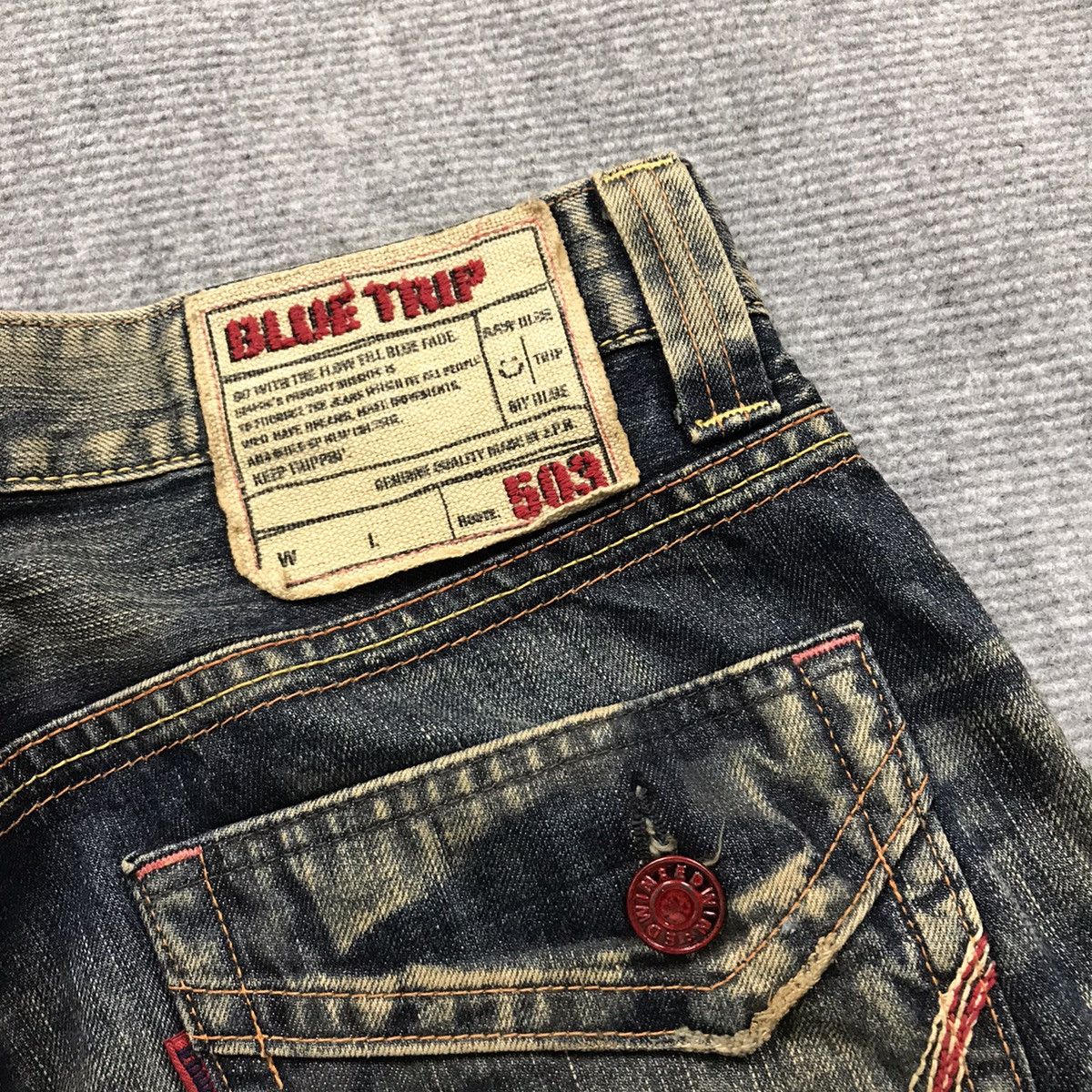 Edwin BAYYG💀JEANS EDWIN 503 DENIM RUSTY PANTS Size US 32 / EU 48 - 10 Thumbnail