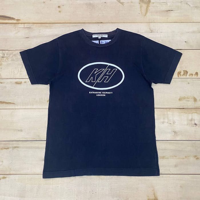 Katharine Hamnett London × Vintage B91 VTG FADED KATHARINE HAMNETT BIG LOGO TEE Size US M / EU 48-50 / 2 - 1 Thumbnail