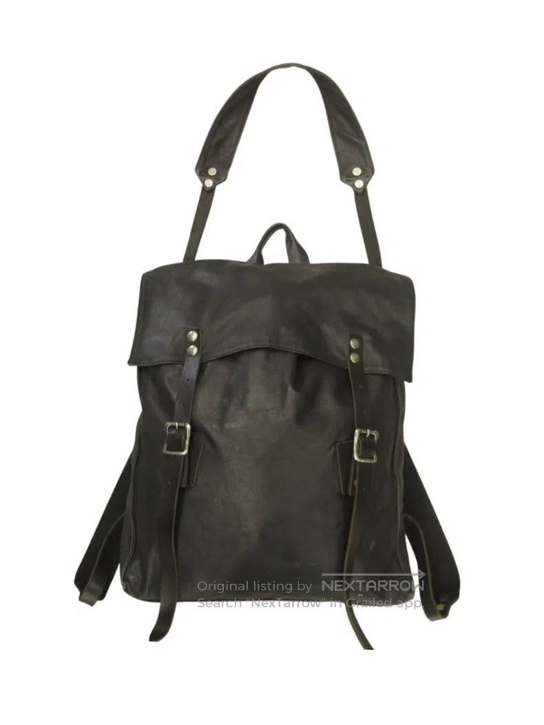 Yohji Yamamoto Yohji Yamamoto Single or Double Shoulder Leather Satchel Size ONE SIZE - 1 Thumbnail