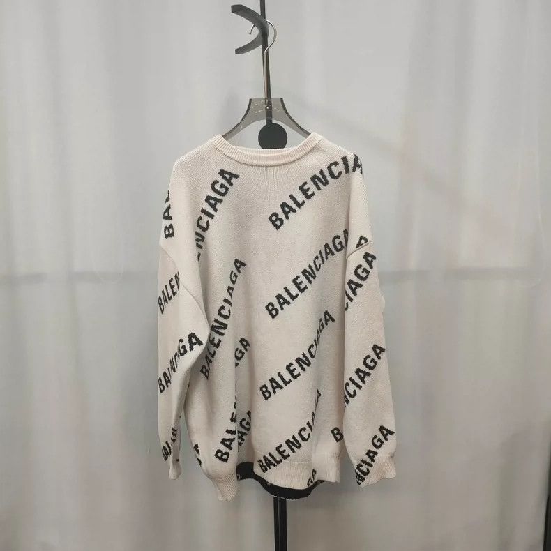 Balenciaga Balenciaga Cashmere logo printed long sweatshirt Size US XS / EU 42 / 0 - 1 Thumbnail
