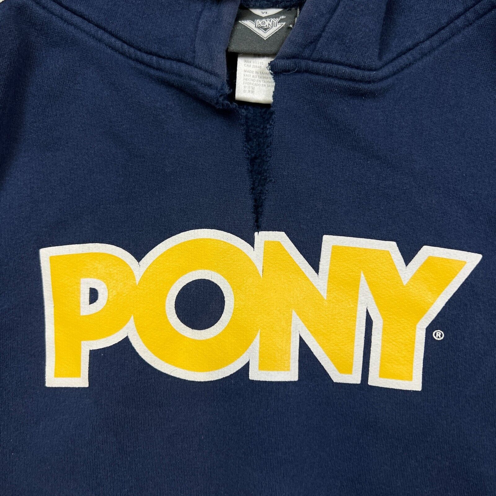 PONY × Vintage Vintage Pony Hoodie XL Logo Thrashed 90s Hooded Sweatshirt Size US XL / EU 56 / 4 - 3 Thumbnail