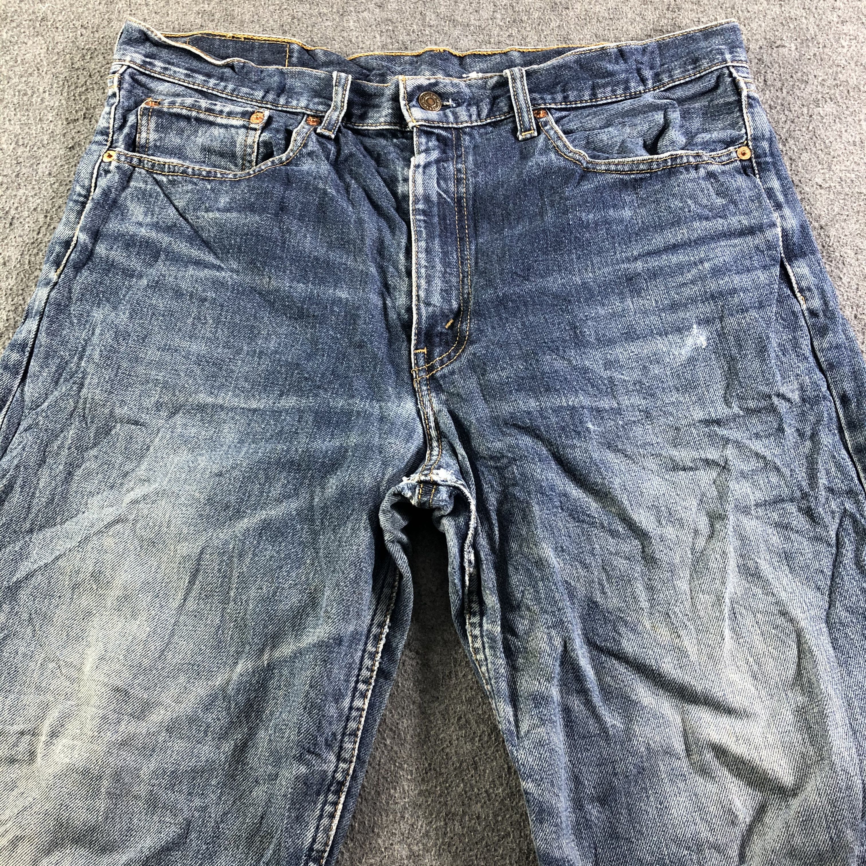 Levi's 90s Vintage Blue Wash Levis Jeans-J4044 Size US 37 - 3 Thumbnail