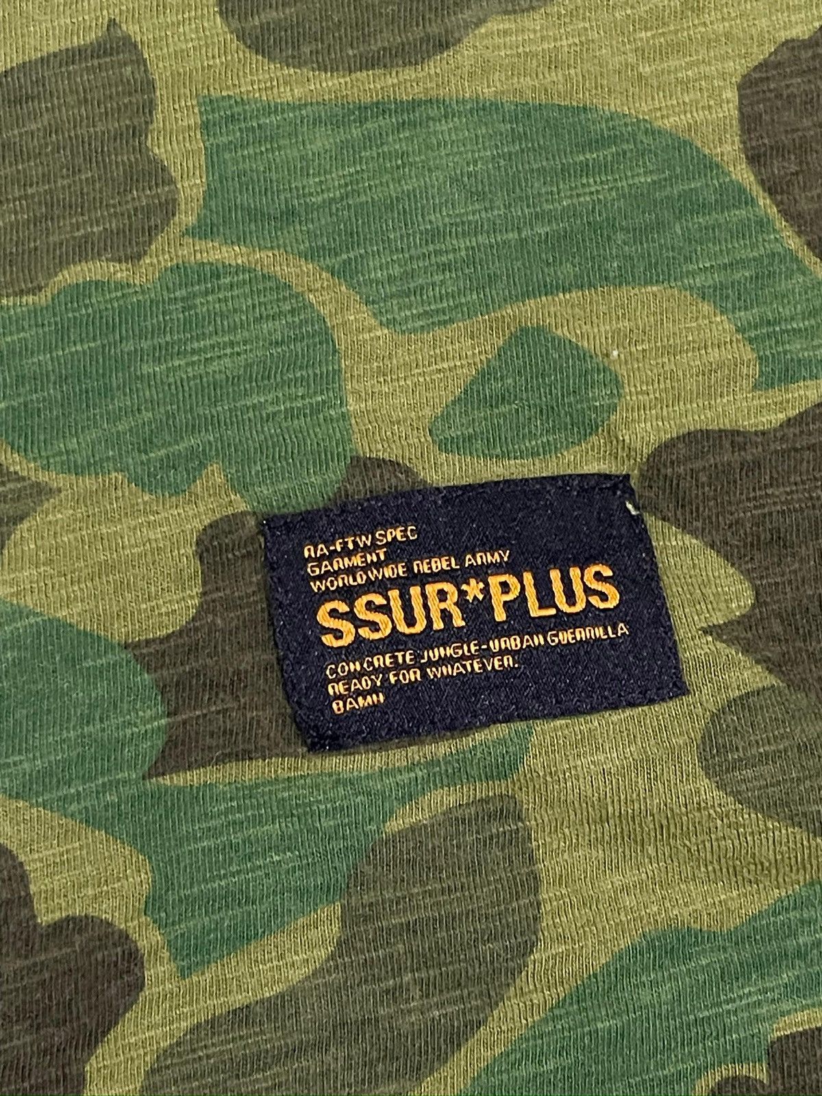 SSUR OG SSUR Camo Rebel Army T Shirt Size US S / EU 44-46 / 1 - 8 Thumbnail