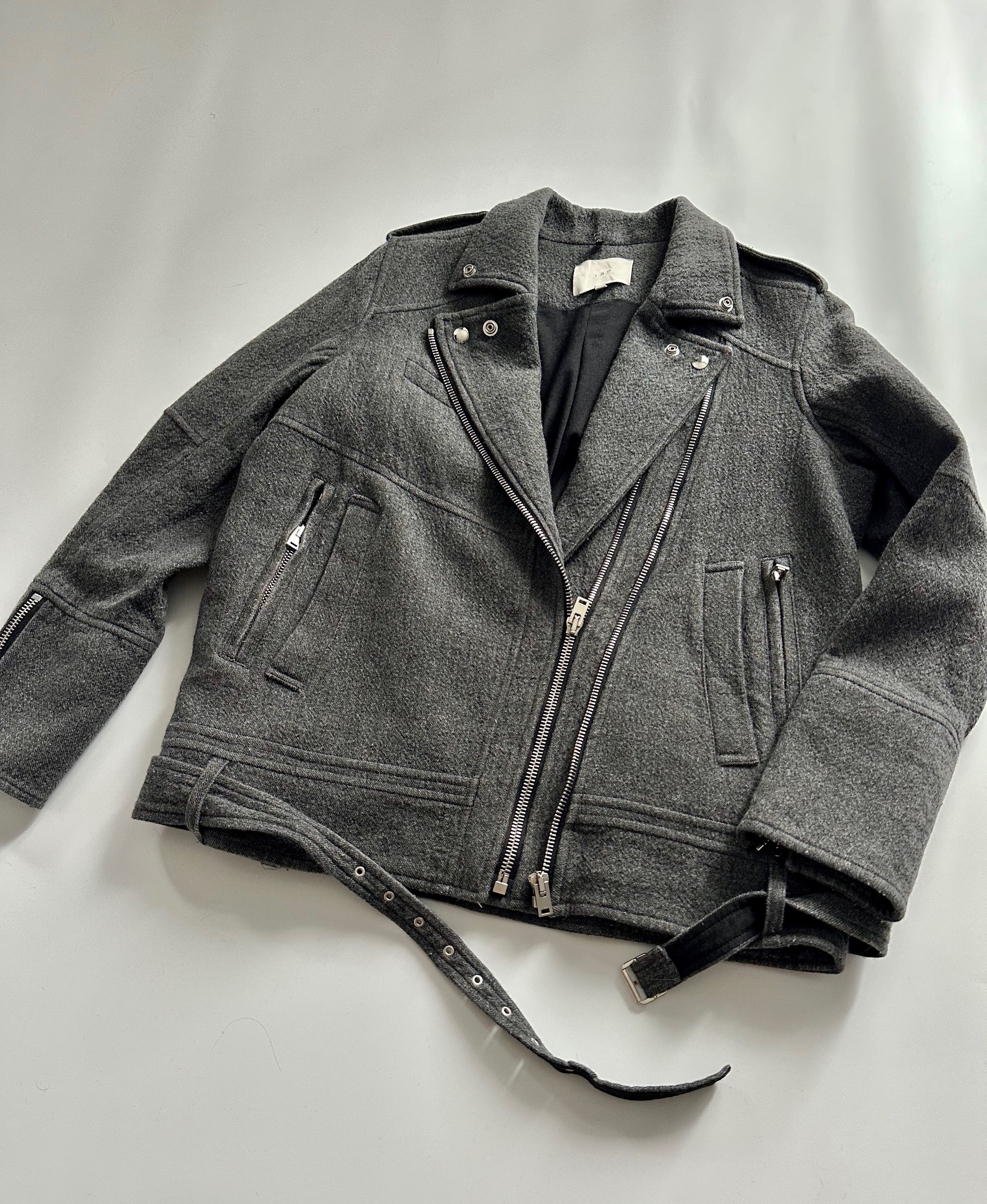 Iro IRO Cidji Wool Blend Bike Style Jacket size 40 Size S / US 4 / IT 40 - 13 Thumbnail