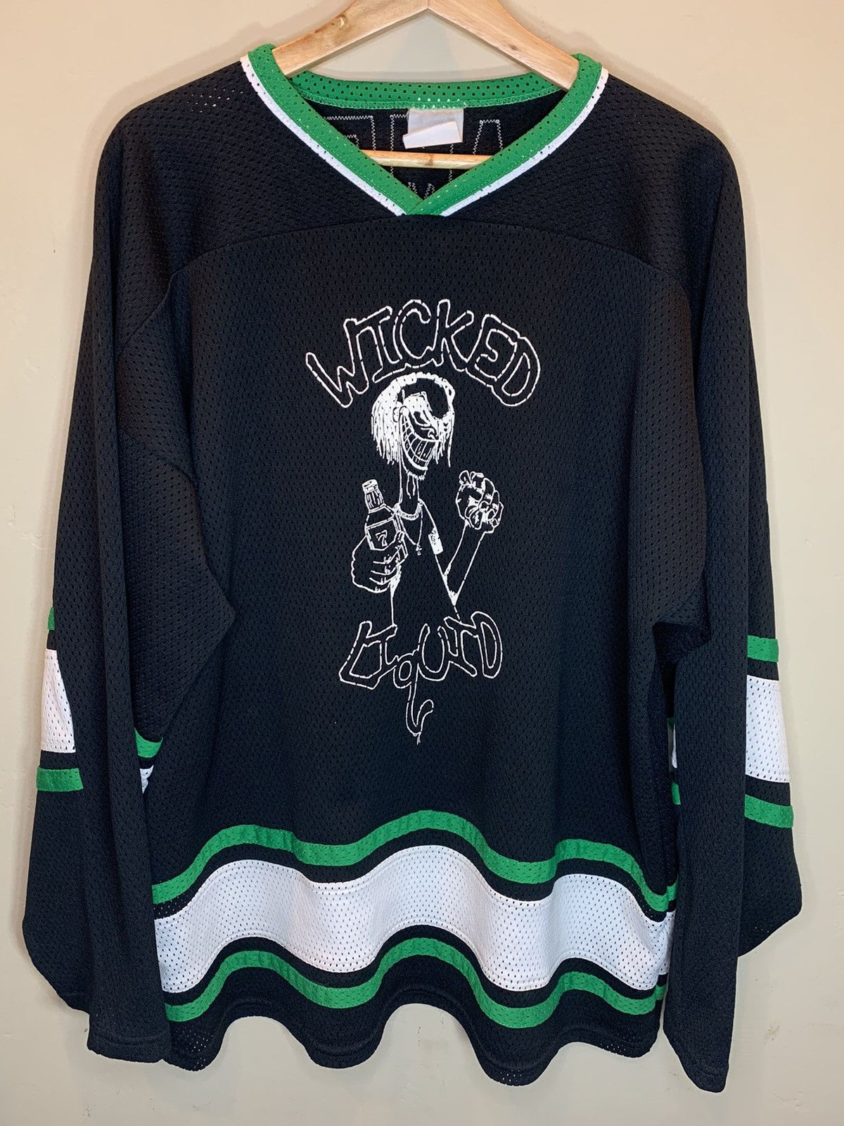 Vintage *RARE* Vintage Wicked Liquid Animation Studio Hockey Jersey Size US L / EU 52-54 / 3 - 1 Thumbnail