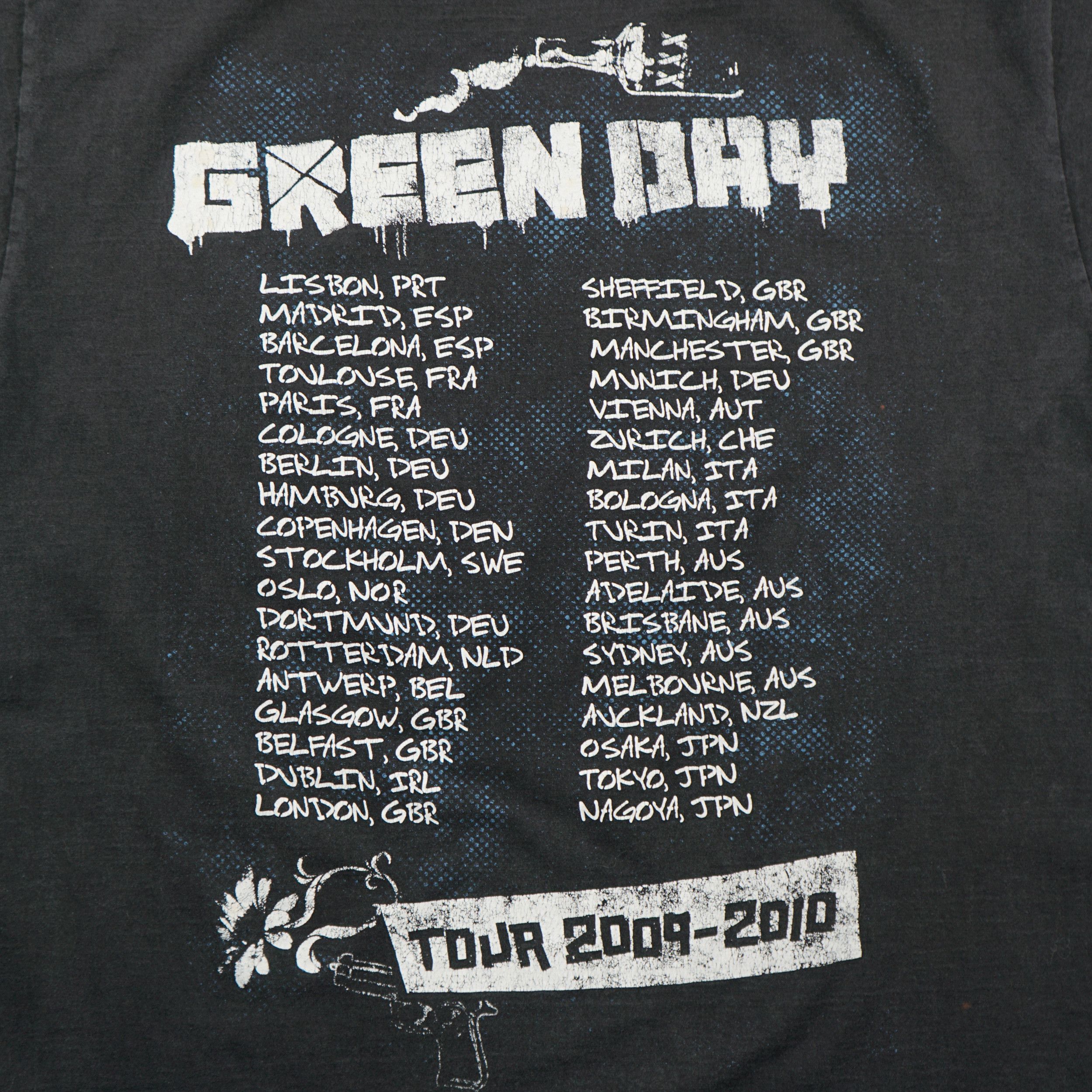 Band Tees × Vintage Vintage Green Day T-Shirt 2010 Tour Size US L / EU 52-54 / 3 - 7 Thumbnail