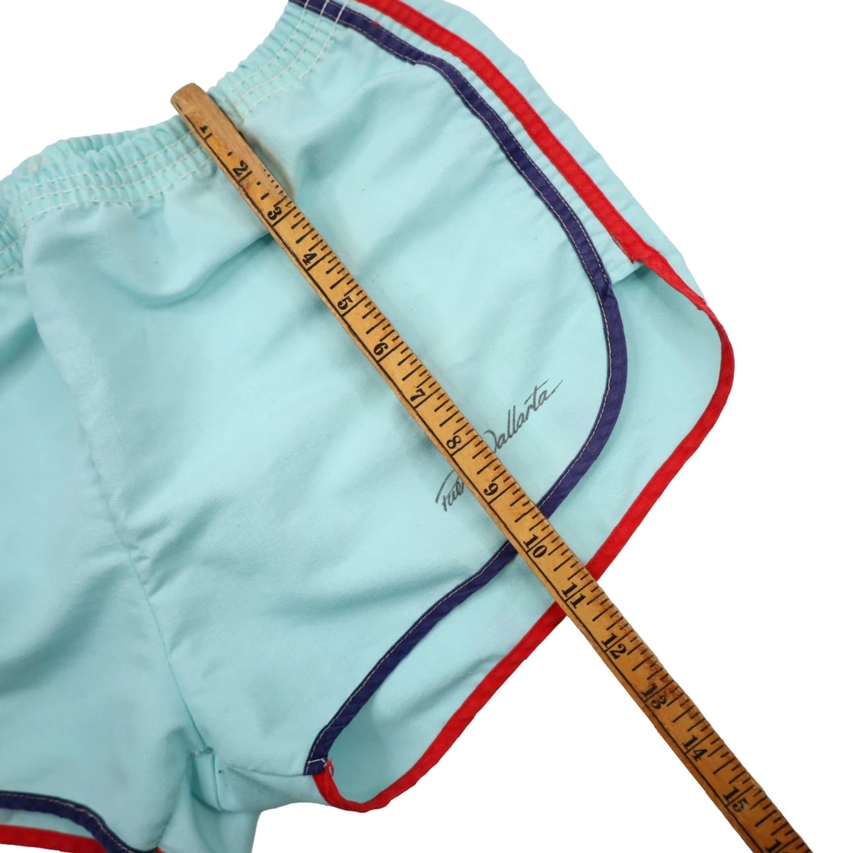 Vintage VINTAGE Womens Medium Polyester Running Short Shorts Blue Size 32" / US 10 / IT 46 - 6 Thumbnail