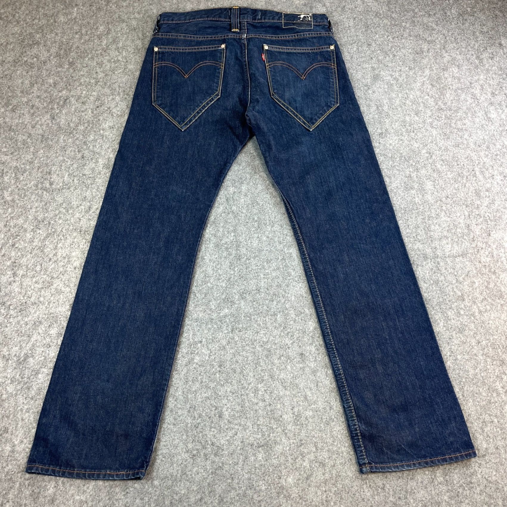Levi's Levi's 504 Jeans Regular Straight 32 32 Dark Blue Indigo 100% Cotton Mens Vintage Jeans Regular Levi's 500 Series Size US 32 / EU 48 - 2 Thumbnail