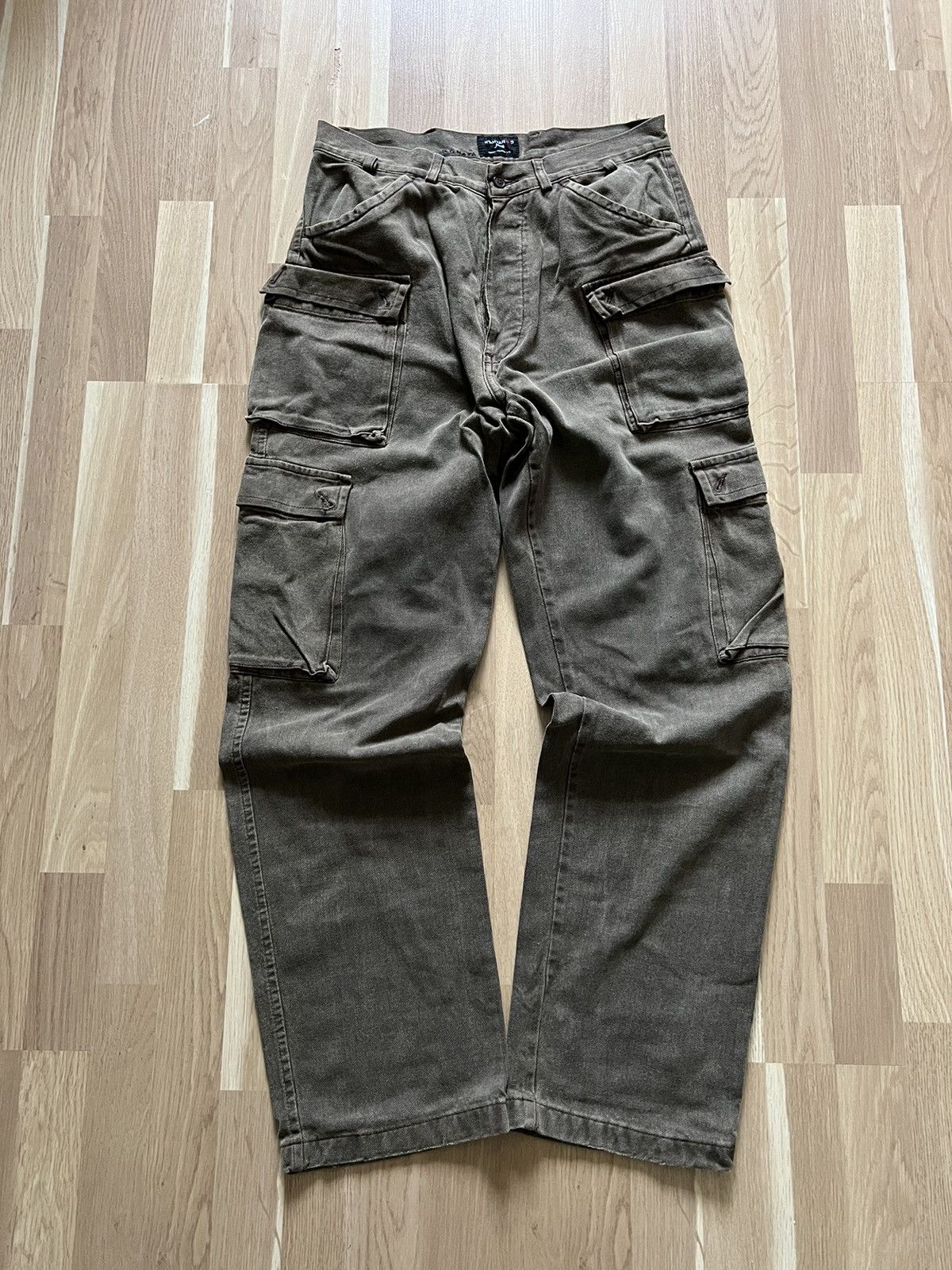 If Six Was Nine × Le Grande Bleu (L.G.B.) Vintage junya watatanab style cargo military pants brown 90s Size US 34 / EU 50 - 3 Thumbnail