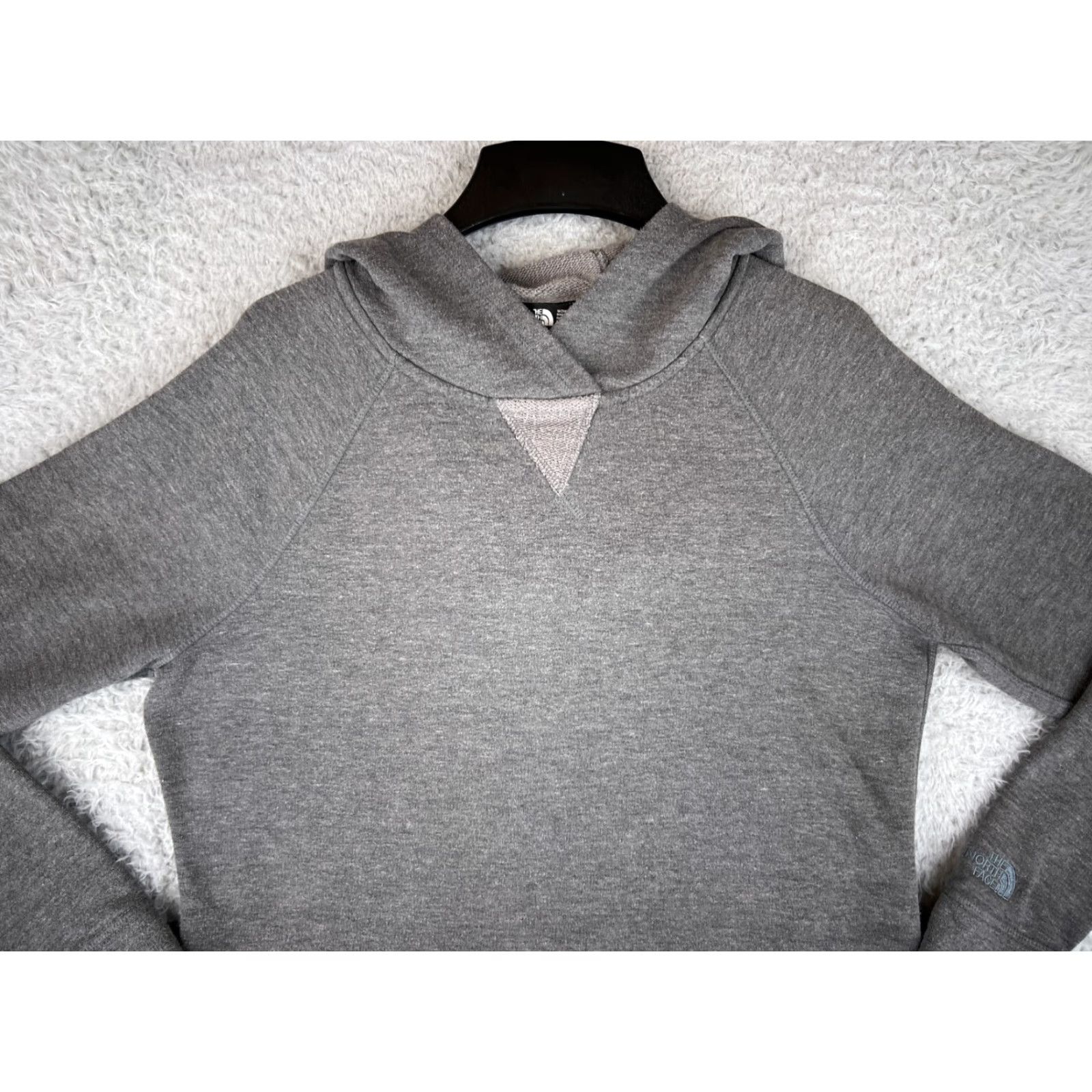 The North Face The North Face Hoodie Womens Medium Gray Back Zip Cotton French Terry Sweater Size M / US 6-8 / IT 42-44 - 5 Thumbnail
