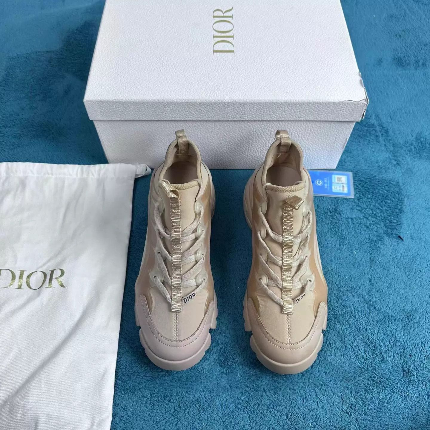 Dior Dior Nude Dad Sneakers Size 37.5 Like New With Box Size US 7 / IT 37 - 1 Thumbnail