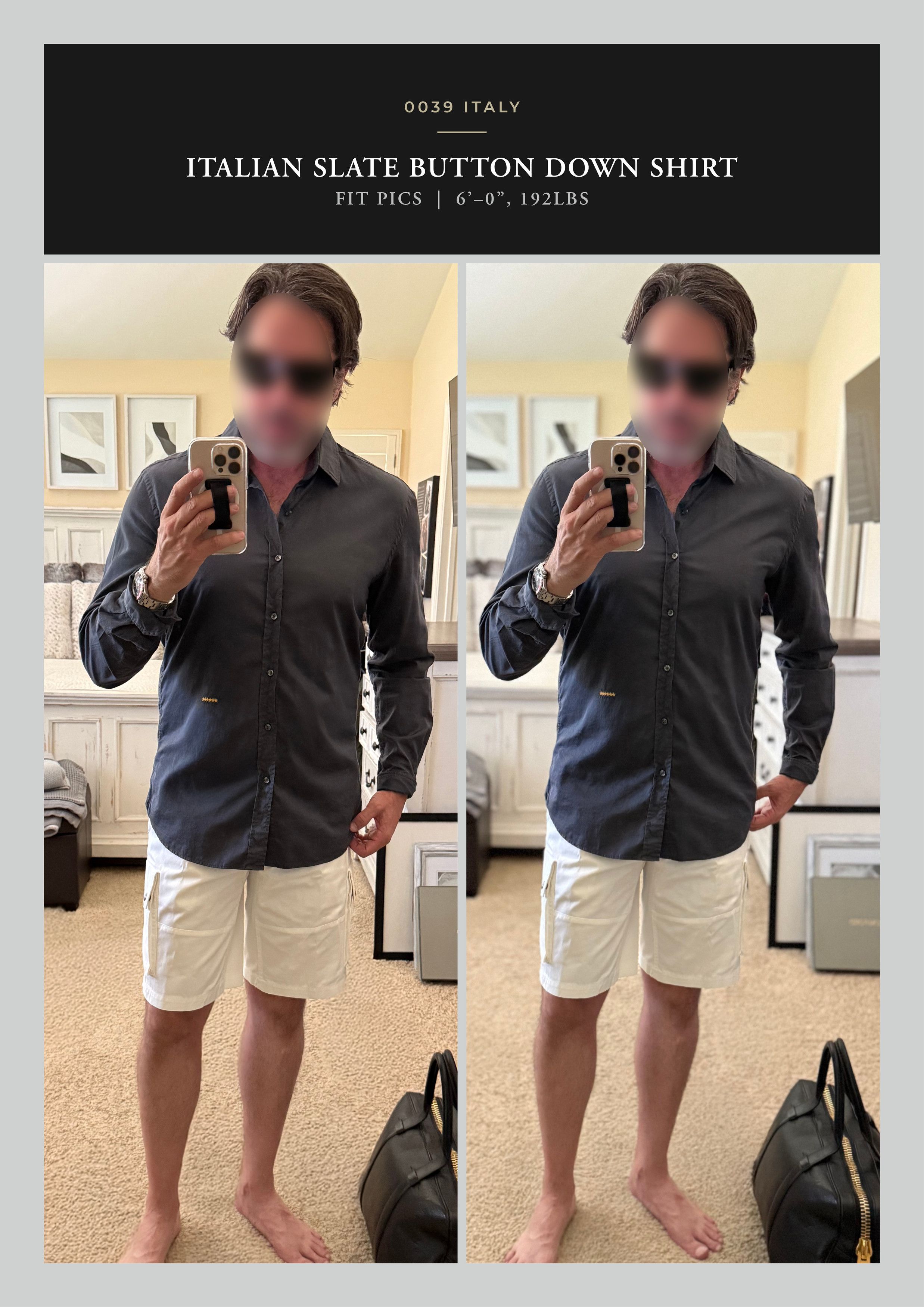 Other Best Dressed 0039 Italy Slate Shirt, Italian Tailoring Size US L / EU 52-54 / 3 - 1 Thumbnail