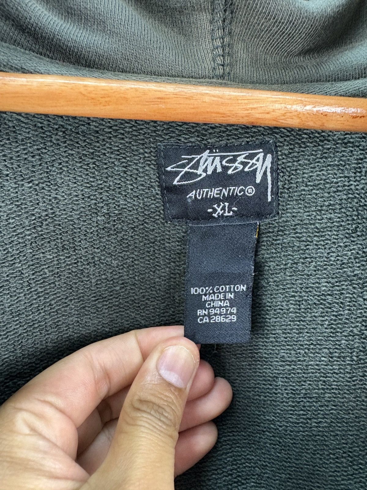 Stussy Stussy Vintage Y2K Sunfaded Fullprint Hoodie Sweatshirt Size US XL / EU 56 / 4 - 4 Thumbnail
