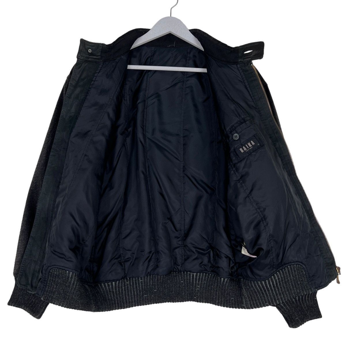 Japanese Brand 🔥 VINTAGE RAIKA NEW BASIC VELVET HYBRID BOMBER JACKET Size US M / EU 48-50 / 2 - 12 Thumbnail