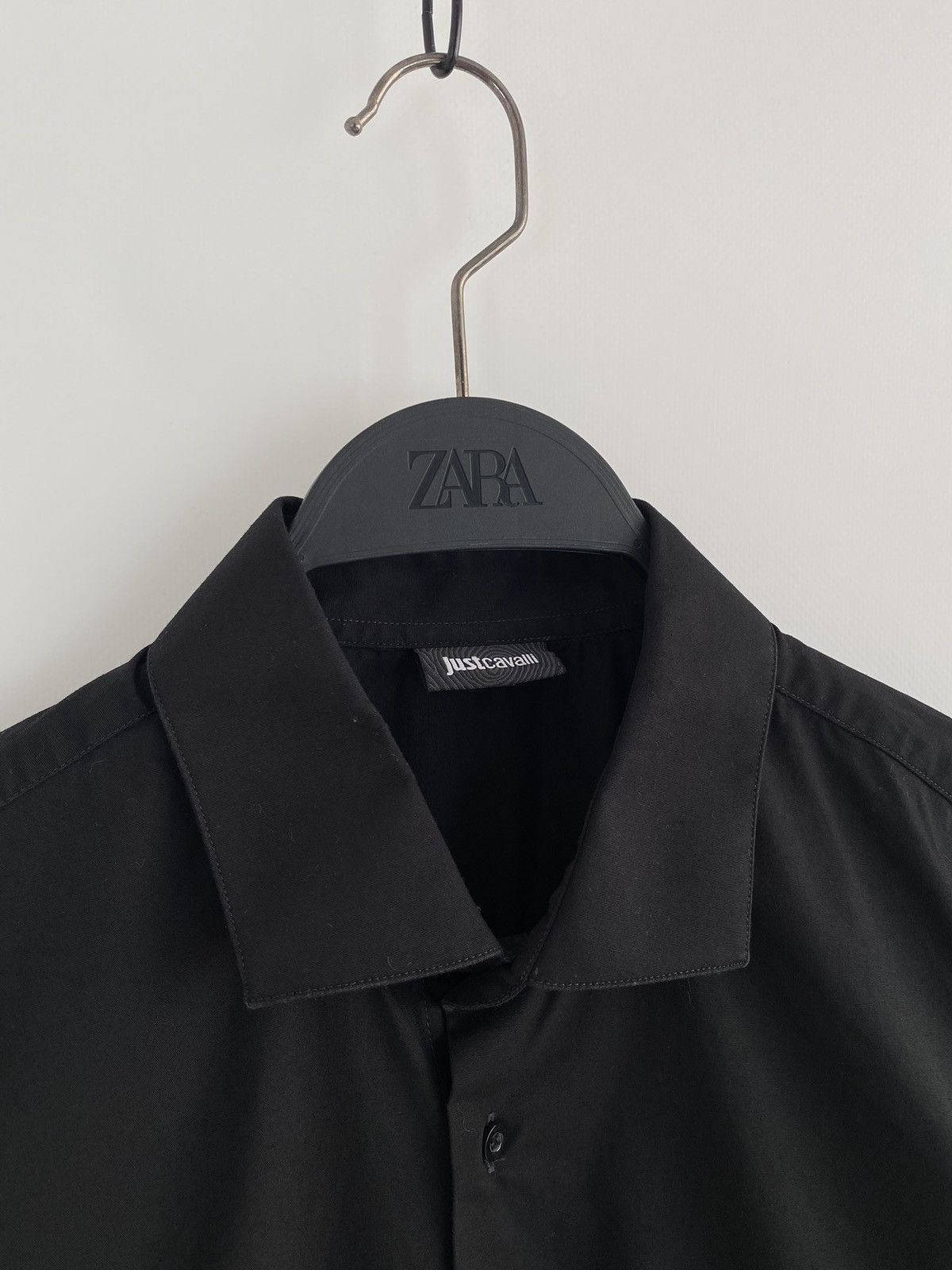 Just Cavalli Just Cavalli L/S Black Shirt Size US M / EU 48-50 / 2 - 3 Thumbnail