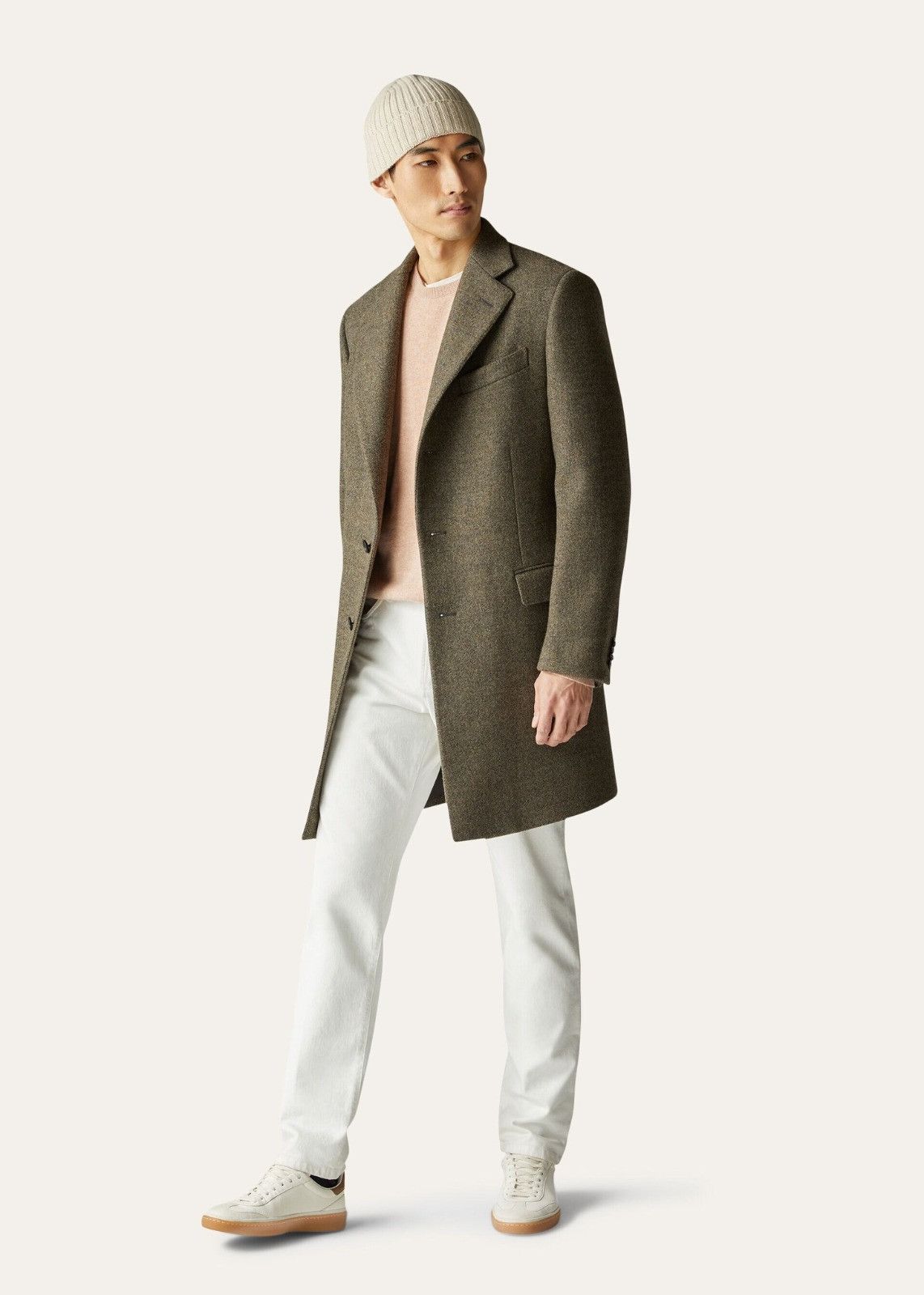 Loro Piana o1srvl11e1124 Torino Felted Wool Overcoat in Brown Size US L / EU 52-54 / 3 - 3 Thumbnail