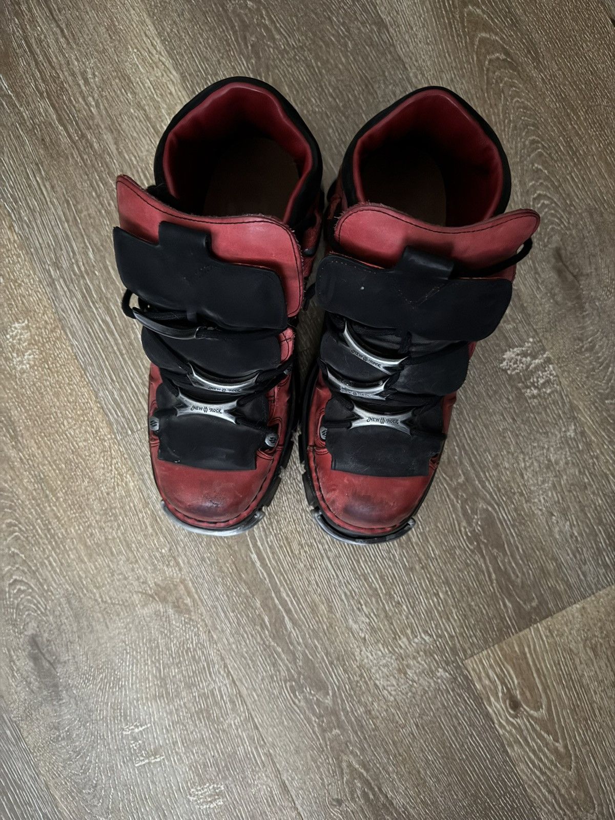 New Rock Red and black new rocks 3 inch platform sneaker Size US 12 / EU 45 - 2 Thumbnail