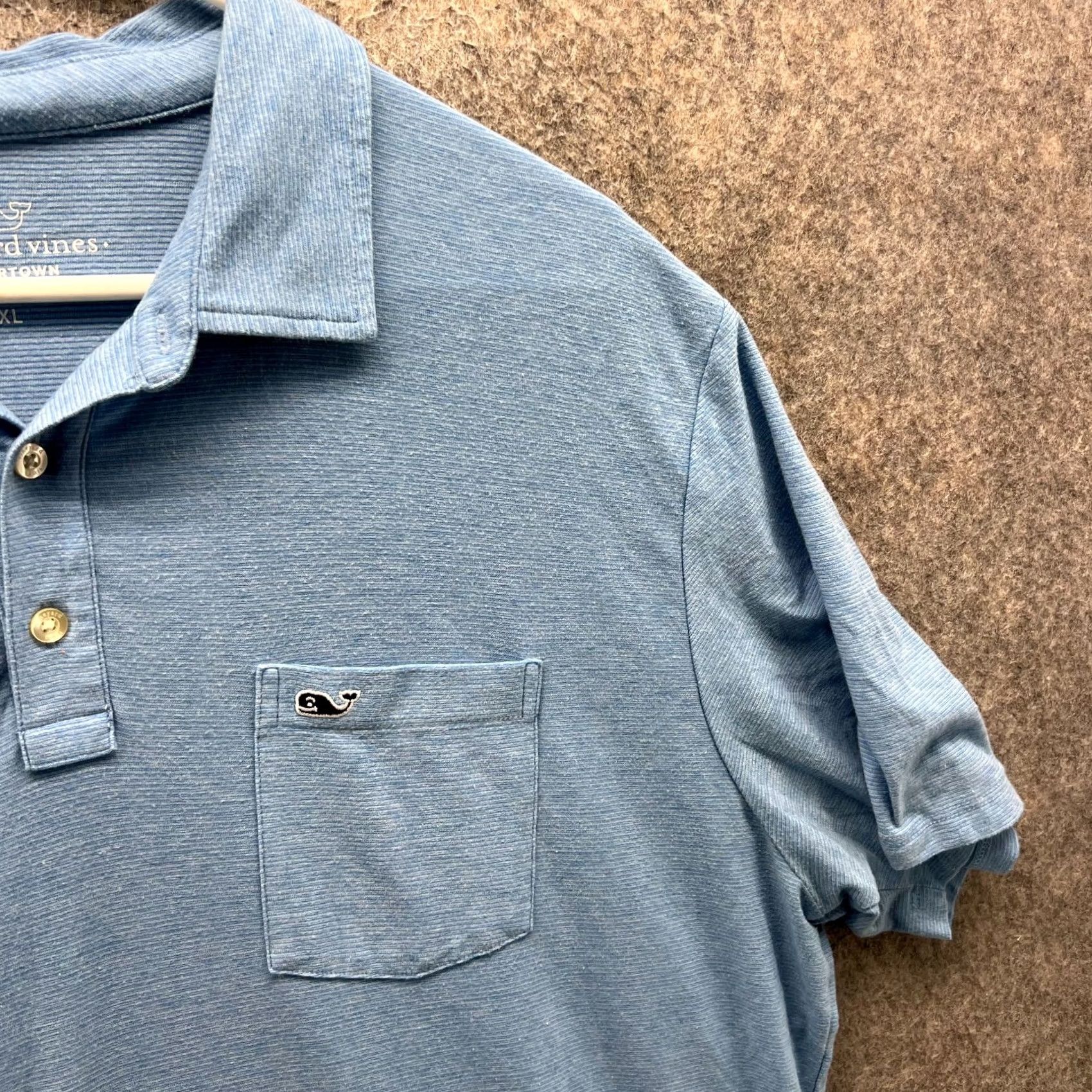 Vineyard Vines Vineyard Vines Polo Shirt Mens XL Blue Edgartown Preppy Stretch Cotton Extra Size US XL / EU 56 / 4 - 5 Thumbnail