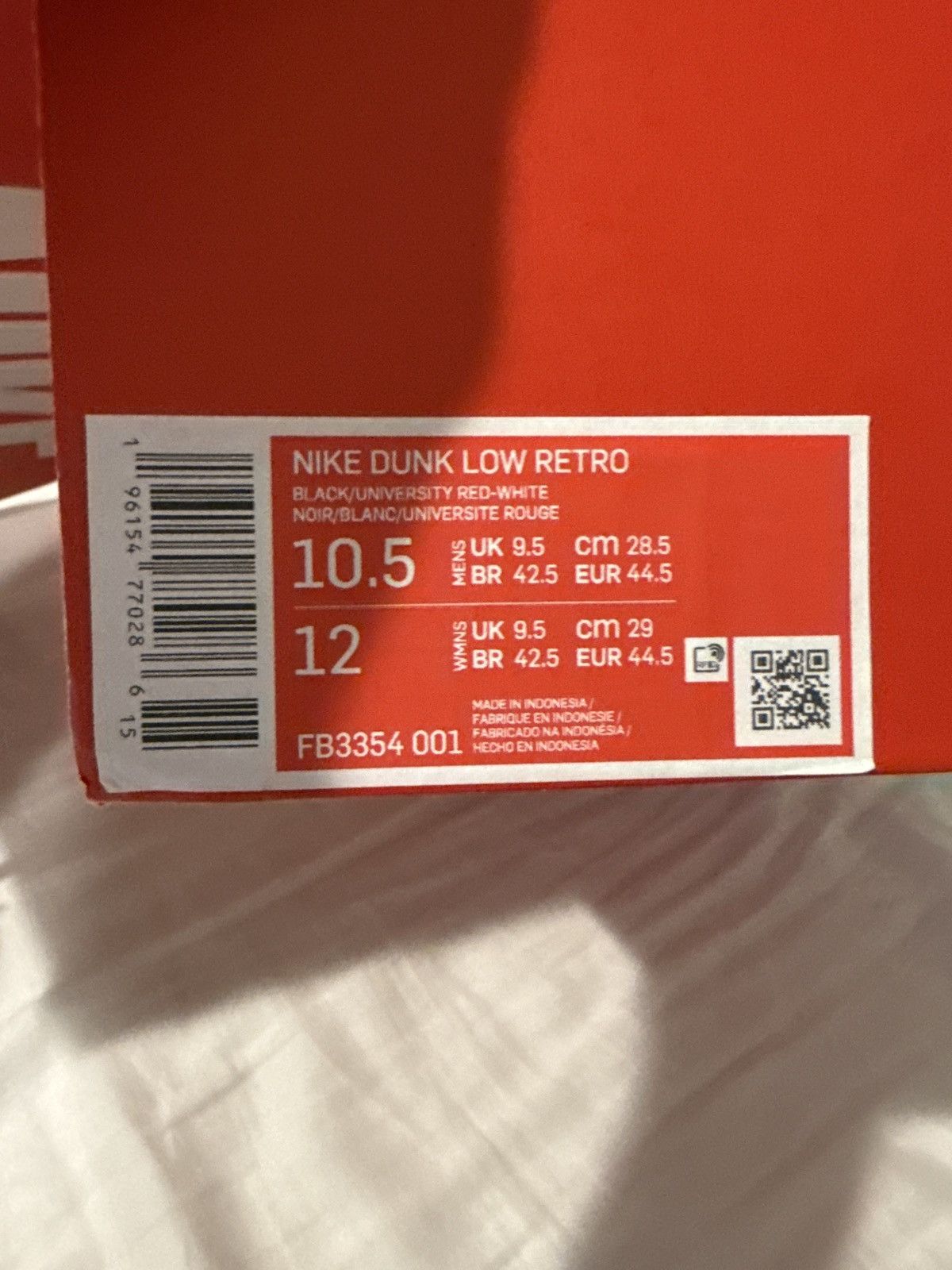 Nike Nike Dunk “Panda Red Swoosh” Size US 10.5 / EU 43-44 - 8 Thumbnail