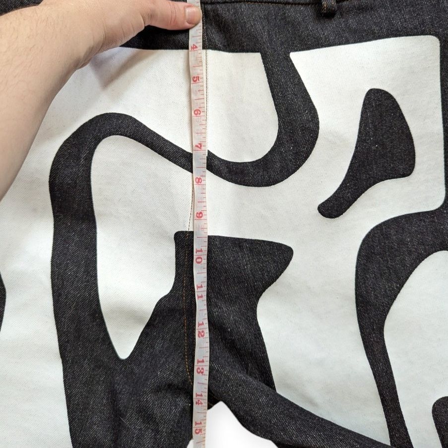 La Fam Amsterdam La Fam X Dutreuil Paris Jeans Logo Screenprint Size Large Size US 34 / EU 50 - 7 Thumbnail