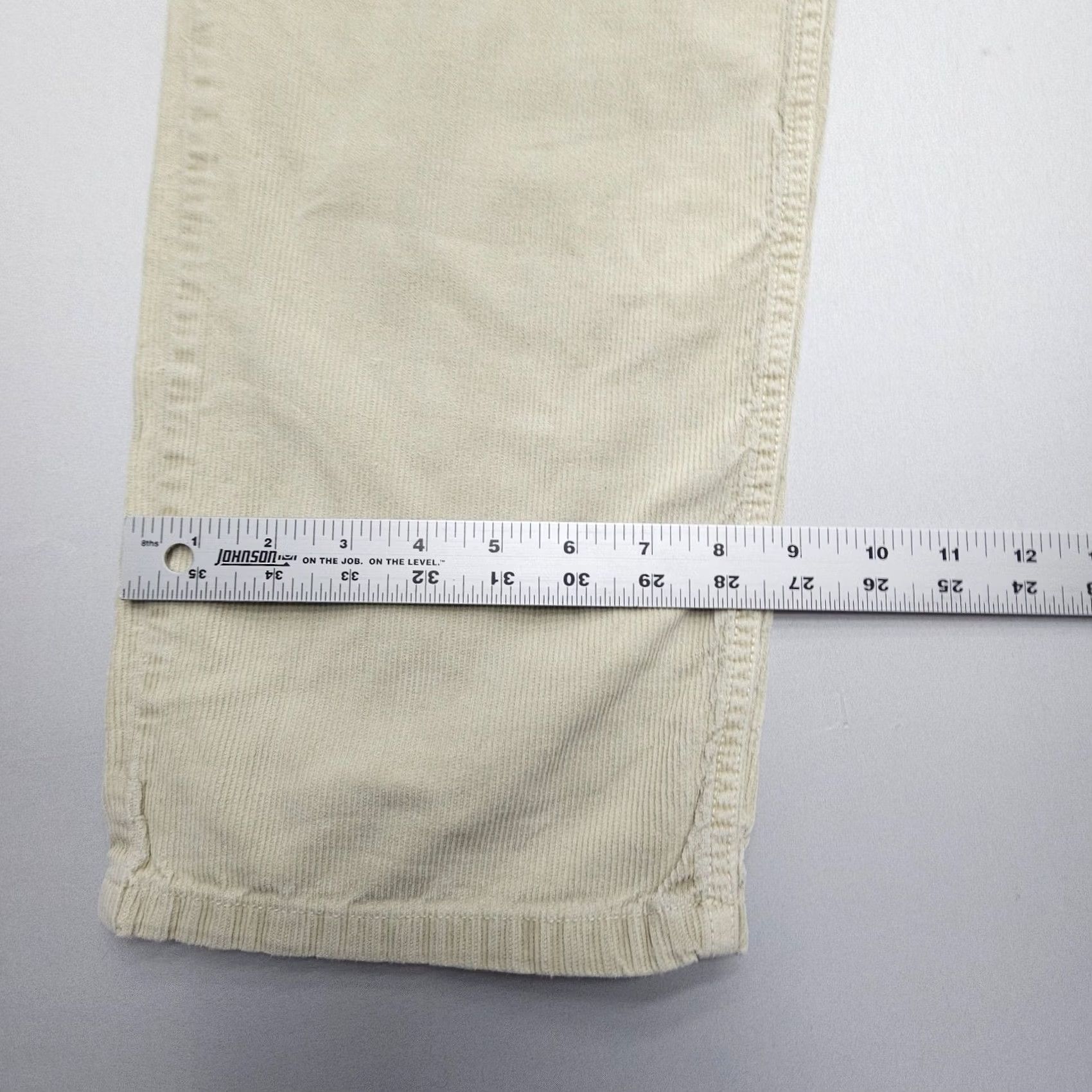 Gramicci Gramicci Corduroy Pants Mens 32 x 31 Baggy Straight Street Gorpcore Outdoor Casual Workwear Beige Corduroy 5-Pocket Design Relaxed Fit Mens Size US 32 / EU 48 - 5 Thumbnail
