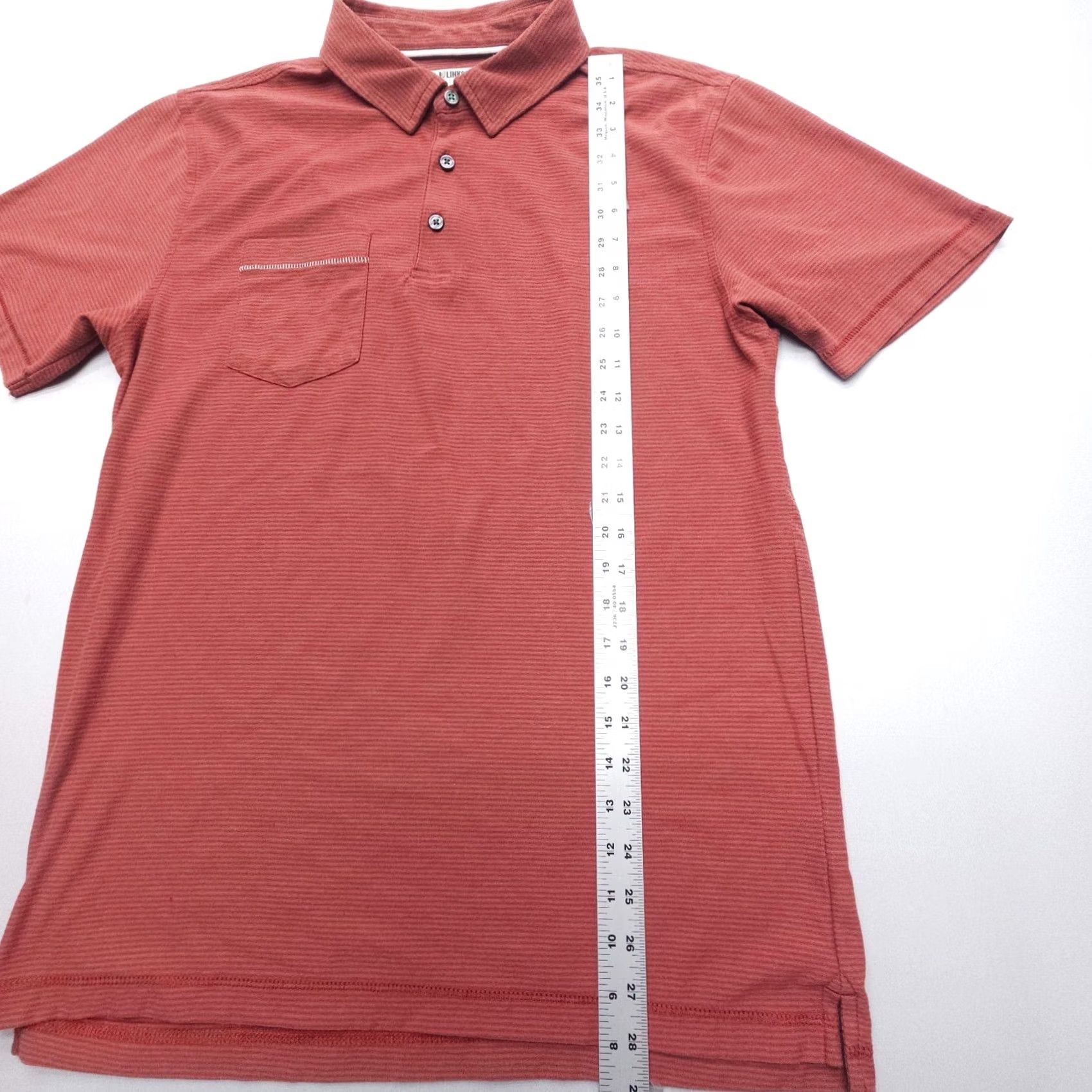 Vintage Linksoul Polo Shirt Mens L Red Striped Stretch Performance Golf Casual Shirts USA 90s Size US L / EU 52-54 / 3 - 7 Thumbnail