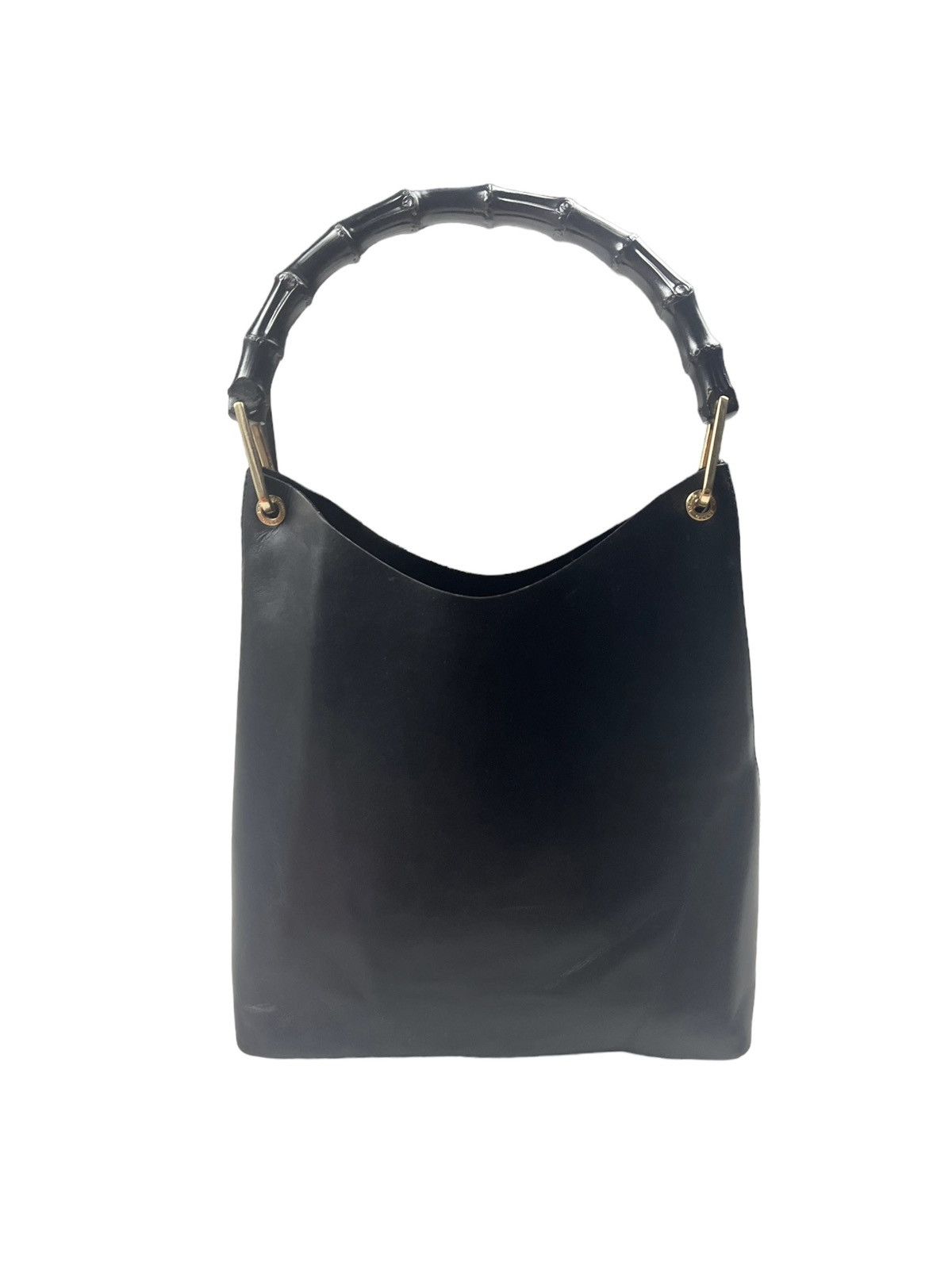 Gucci Vintage Gucci Bamboo Top Handle Leather Bag Size ONE SIZE - 1 Thumbnail