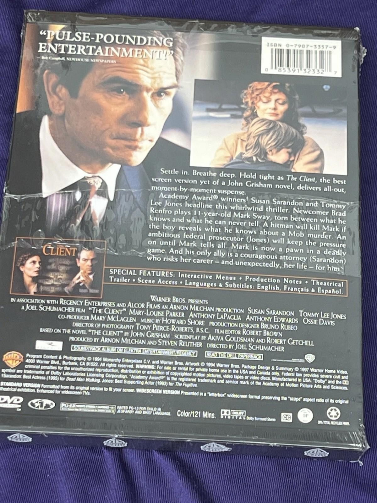Other The Client (DVD, 1994) Snap Case - NEW SEALED Size ONE SIZE - 9 Thumbnail