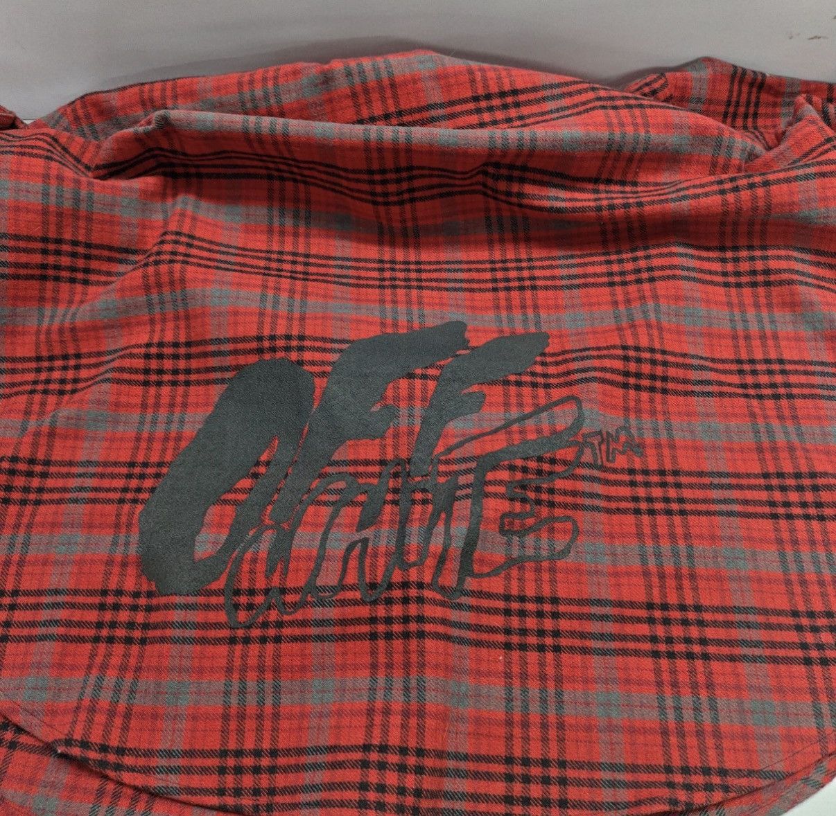 Off-White Off-White red and black plaid cotton flannel shirt Size US M / EU 48-50 / 2 - 12 Thumbnail