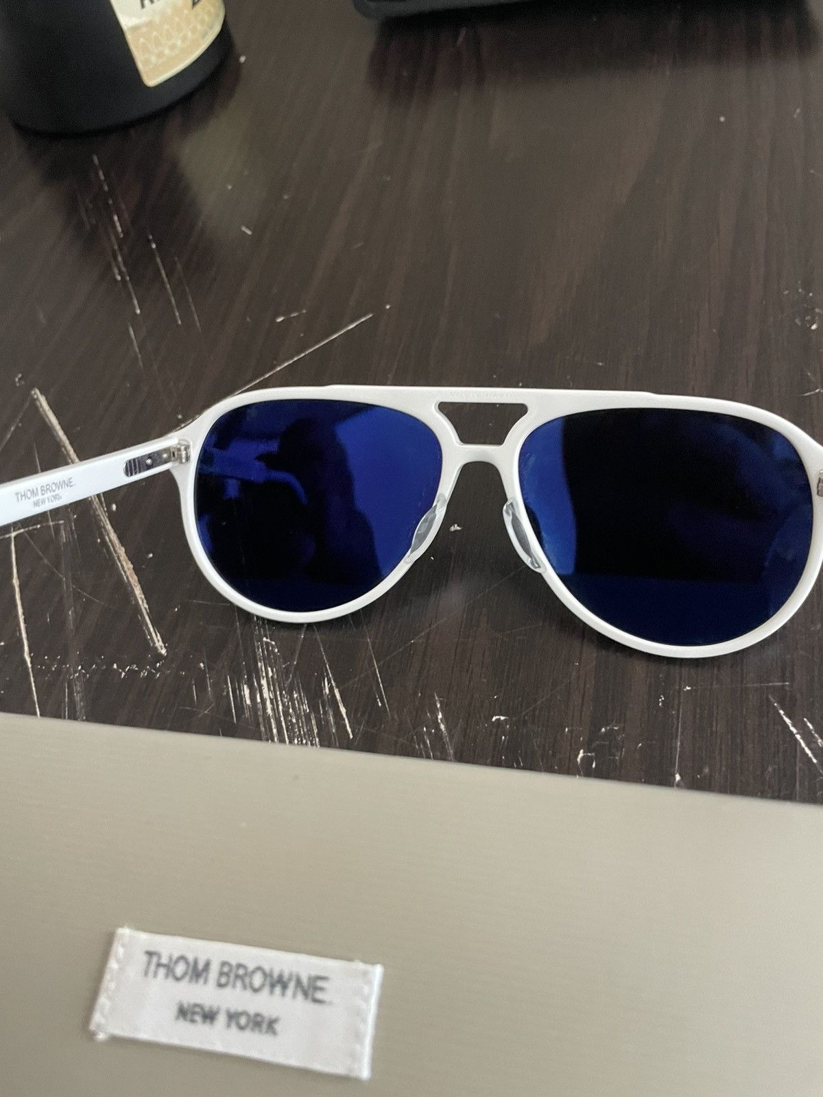 Thom Browne TBS408-63-03A WHT sunglasses nwb Size ONE SIZE - 5 Thumbnail