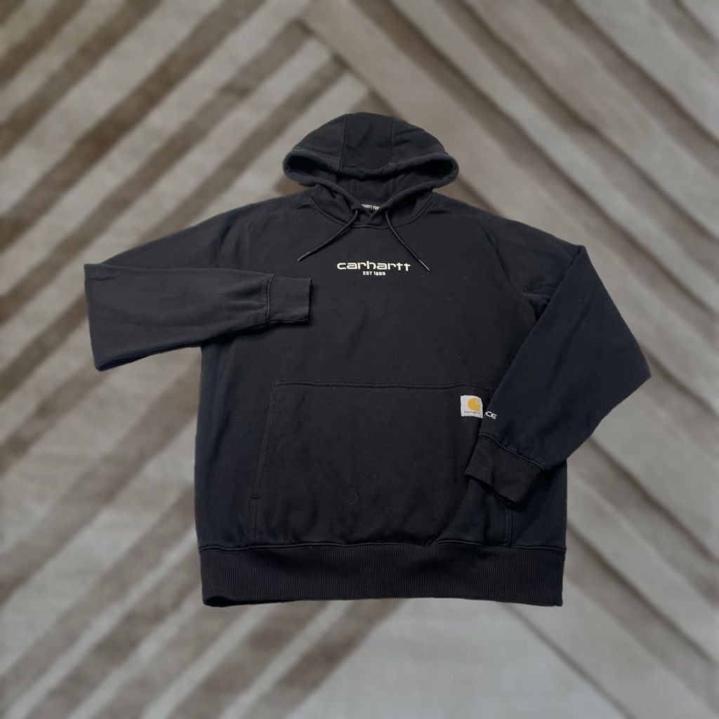 Carhartt Carhartt Hoodie Sweatshirt Force Relaxed Fit Lightweight Black Mens S Size US S / EU 44-46 / 1 - 1 Thumbnail