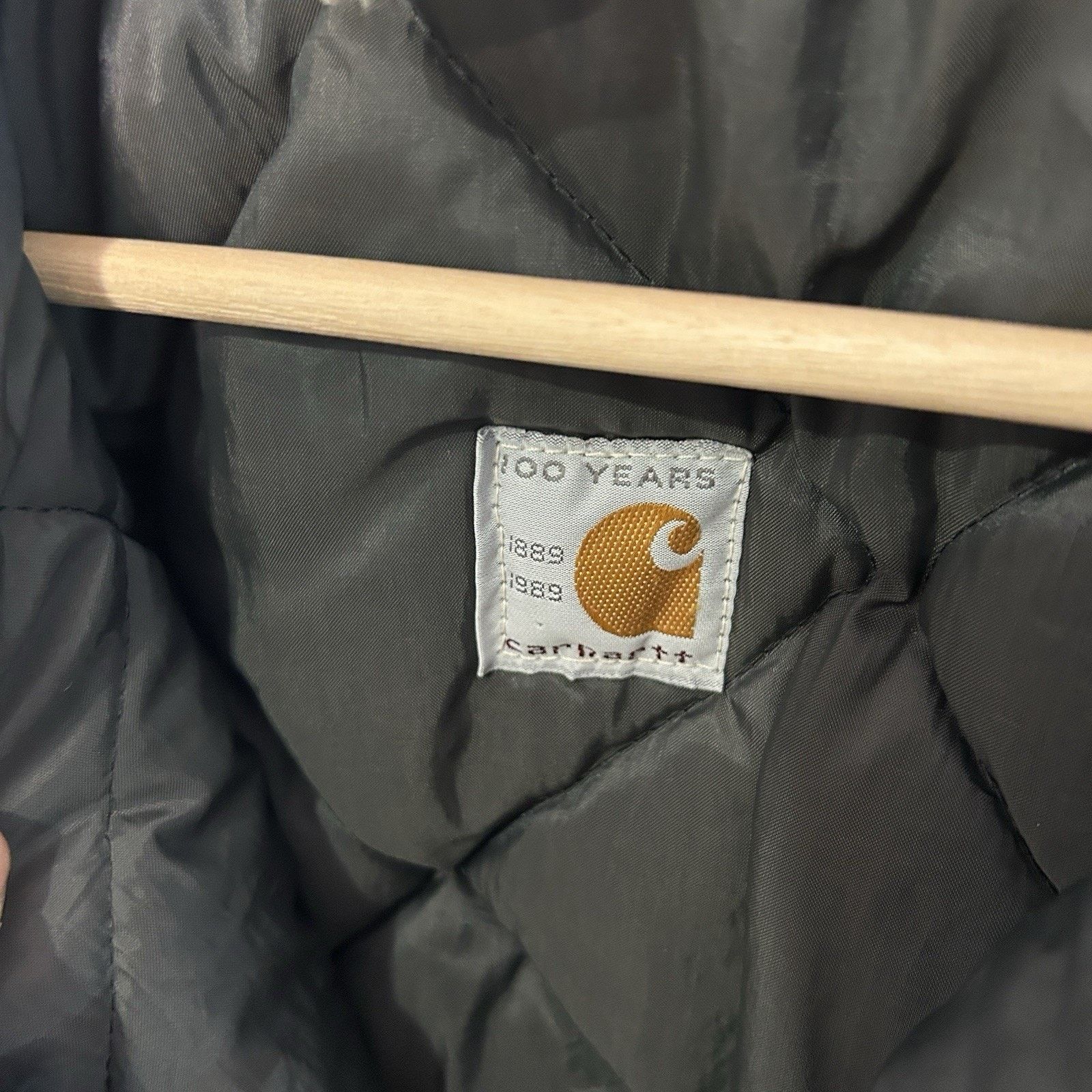 Carhartt Vintage 80s Carhartt Heavy Quilted Western Coat “Steel Blue” Size US L / EU 52-54 / 3 - 5 Thumbnail