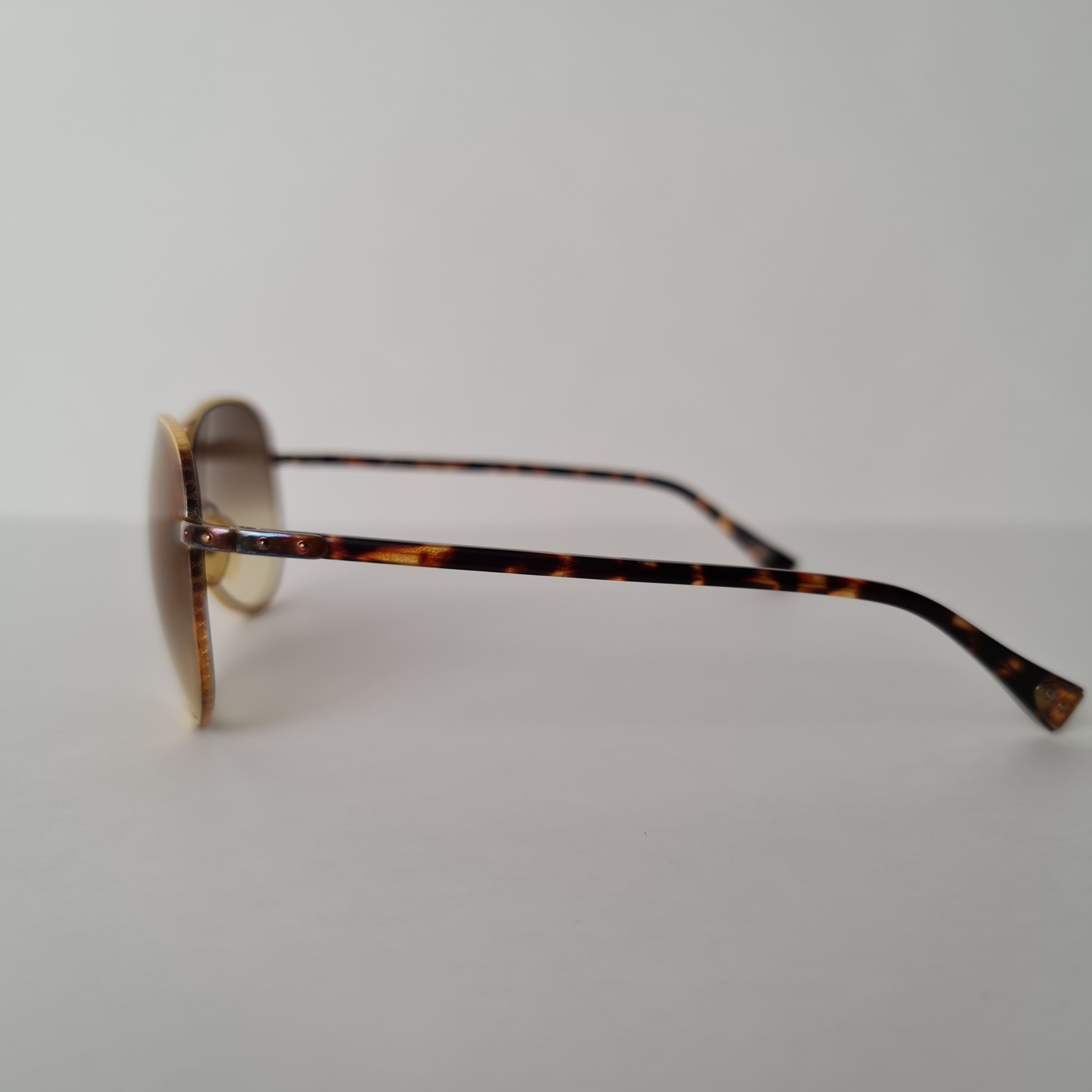 Louis Vuitton Louis Vuitton Goldtone Monogram Pilote Sunglasses Size ONE SIZE - 2 Thumbnail