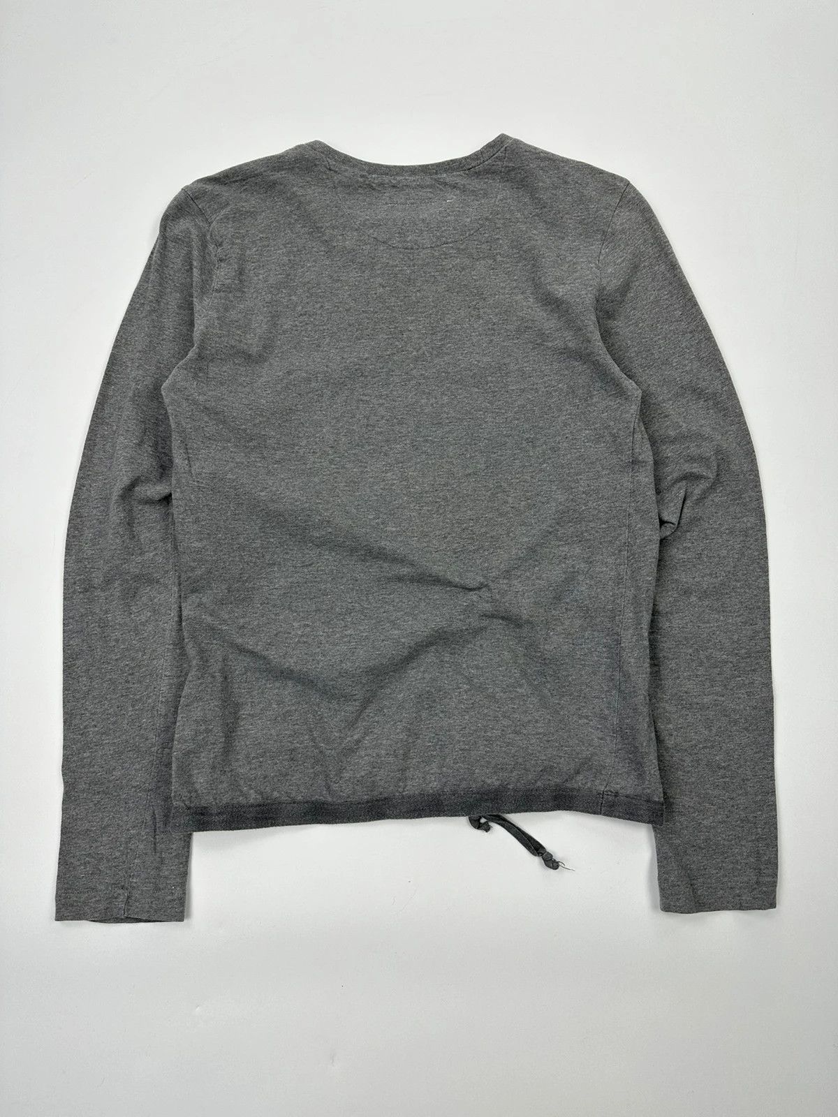 Maison Margiela Martin Margiela 00’s Grey Laces Long Sleeves Tee Size M / US 6-8 / IT 42-44 - 4 Thumbnail