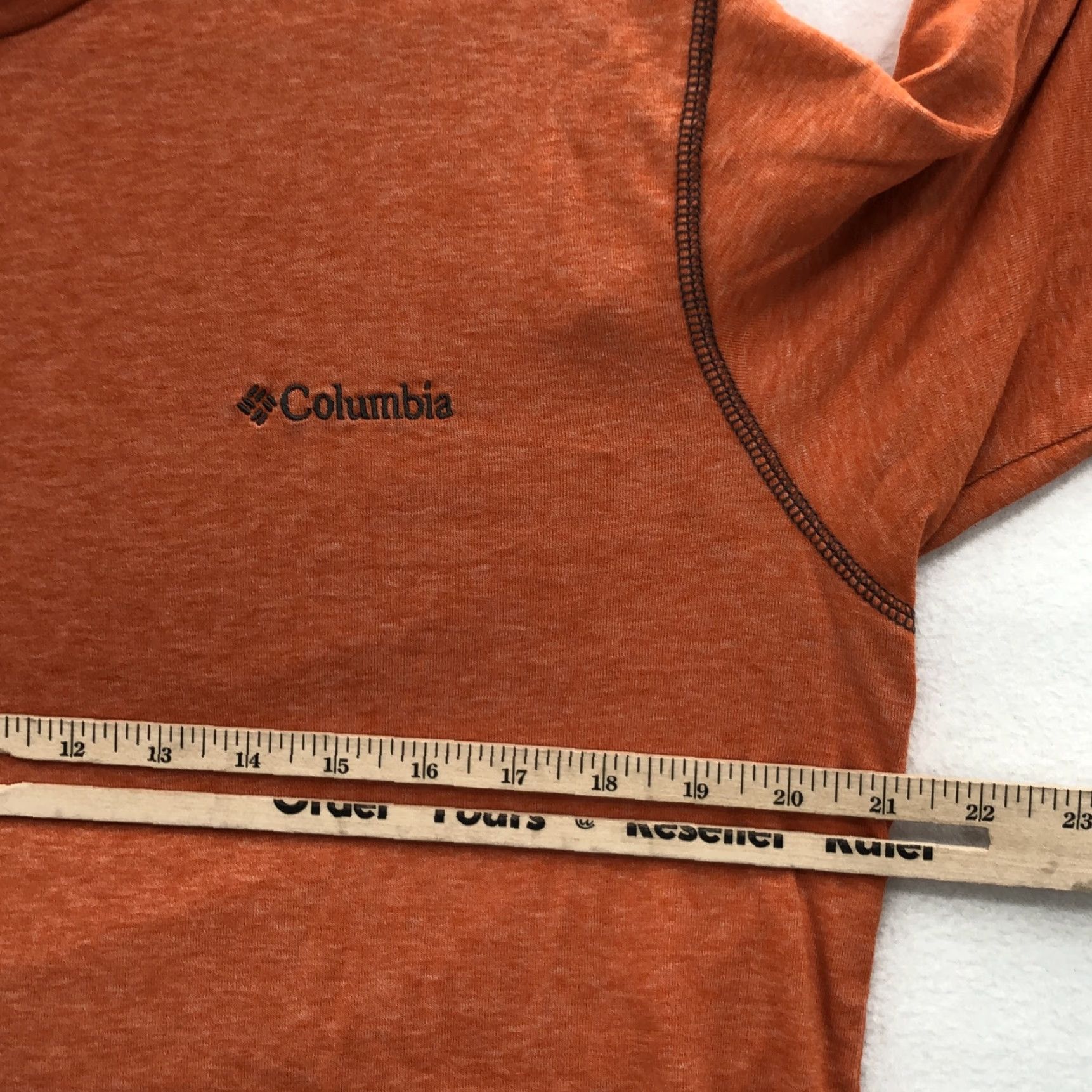 Vintage Columbia Mens Orange Short Sleeve Crew Neck Casual Pullover T Shirt Size Large Size L / US 10 / IT 46 - 6 Thumbnail