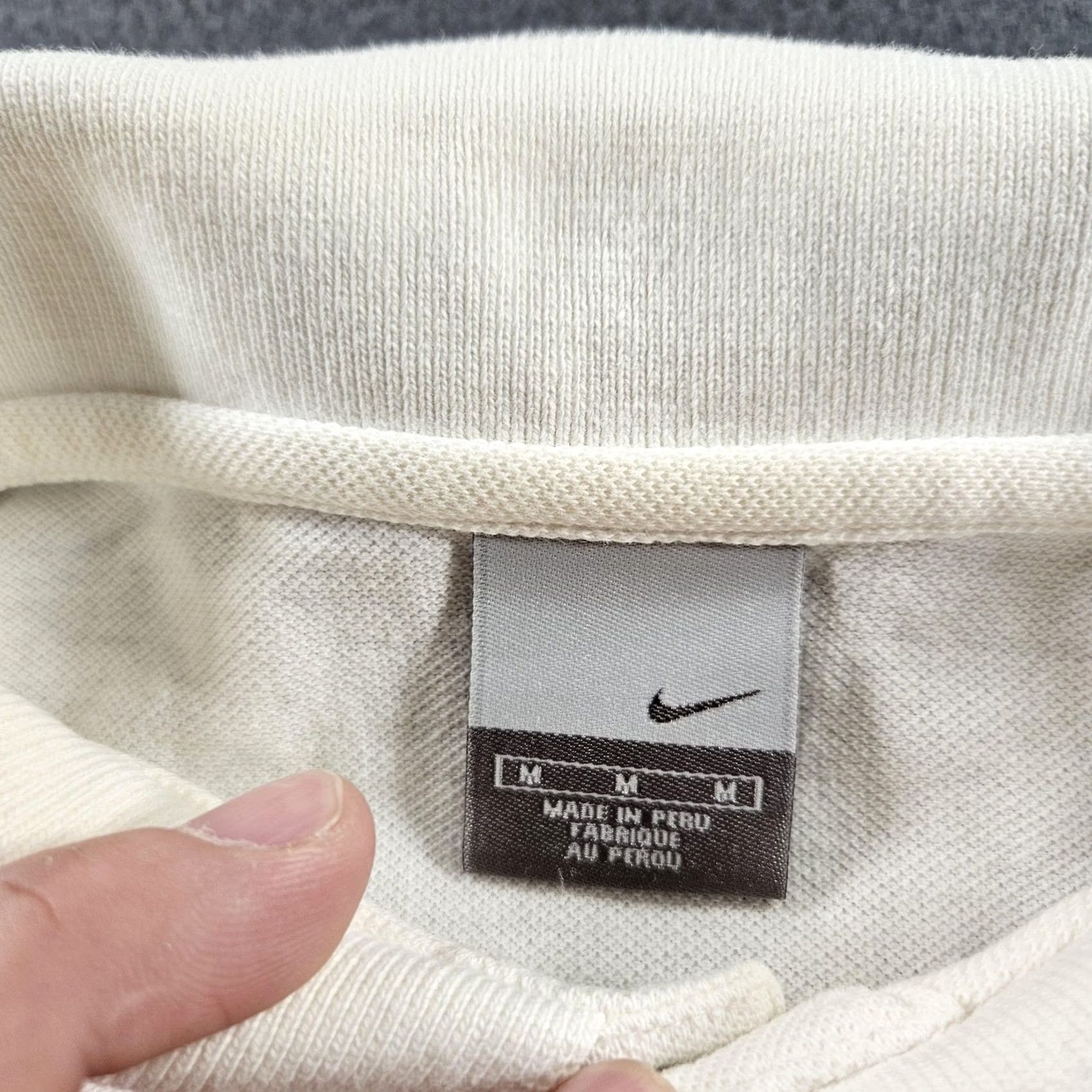 Nike Nike Polo Shirt Mens M White Embroidered Swoosh Classic Golf Tennis Polo Short Sleeve 100% Cotton Regular Fit Avg Condition Gam e? Size US M / EU 48-50 / 2 - 3 Thumbnail