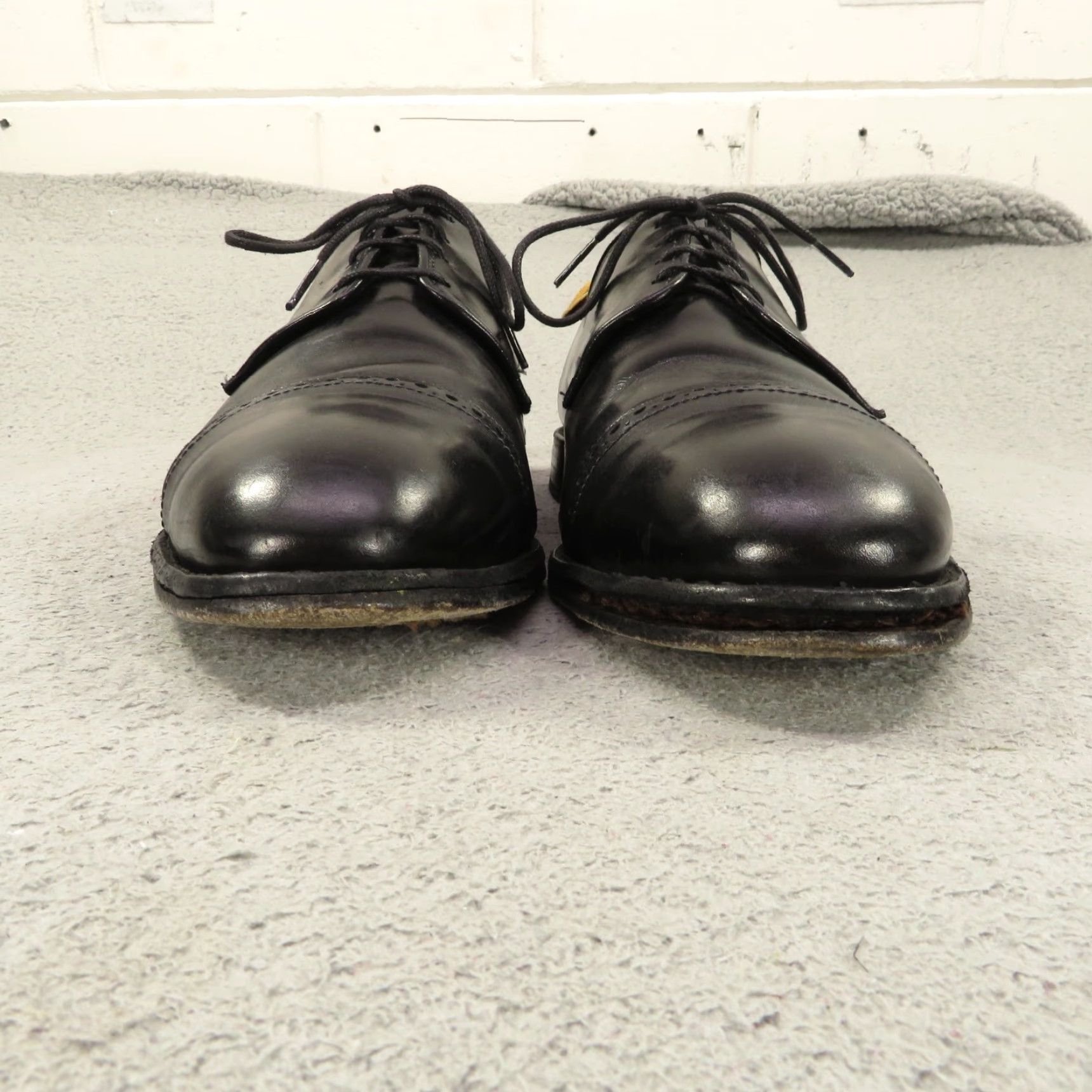 Allen Edmonds Allen Edmonds Men Shoes 10.5 E Black Leather Boulevard Cap Toe Oxford Dress Shoe Size ONE SIZE - 2 Thumbnail