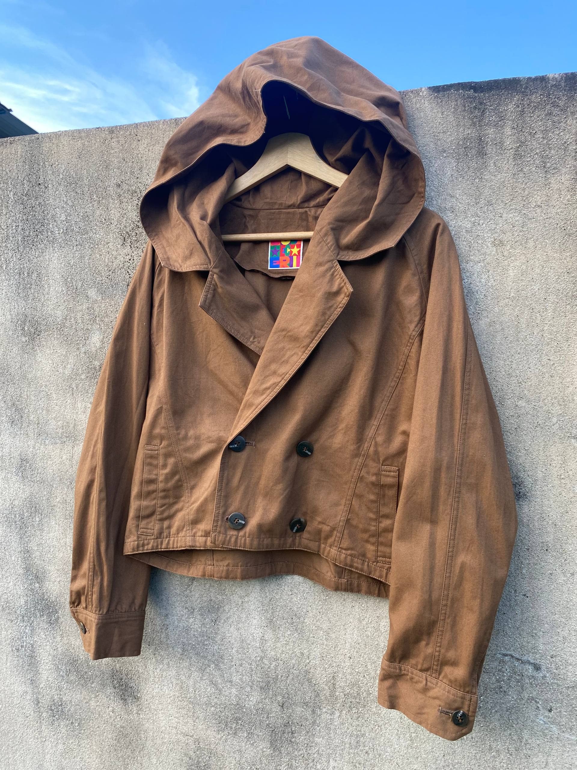Enrico Coveri Vintage Enrico Coveri Hooded Crop Jacket Size M / US 6-8 / IT 42-44 - 2 Thumbnail
