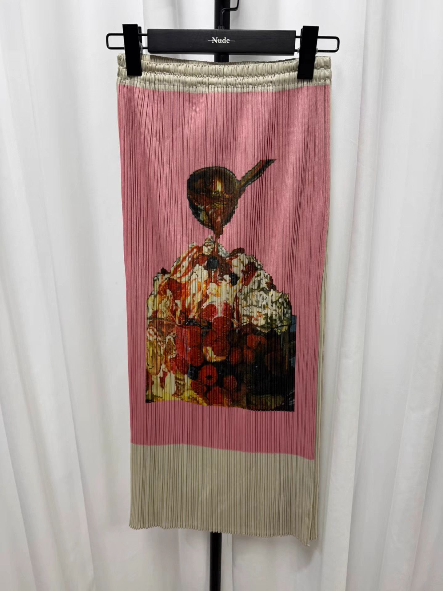 Issey Miyake ISSEY MIYAKE Pleats Please Ice Cream Print Skirt K20 Size 25" / US 0 / IT 36 - 1 Thumbnail