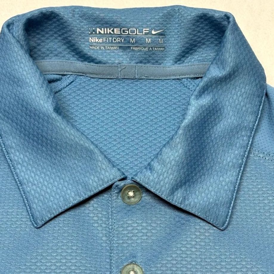 Nike Nike Golf Dri-Fit Performance Polo M Embroidered Swoosh Orange Blue Shirt Mens Size US M / EU 48-50 / 2 - 6 Thumbnail