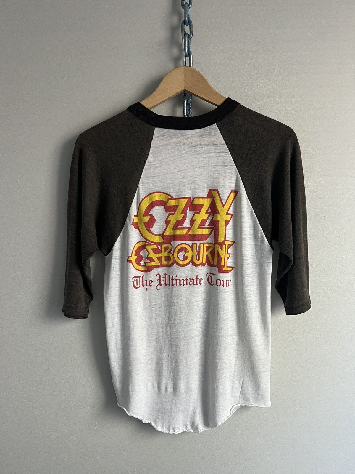Vintage Vintage 1986 Ozzy Osbourne Ultimate Sin RockTour T Shirt Size US S / EU 44-46 / 1 - 5 Thumbnail