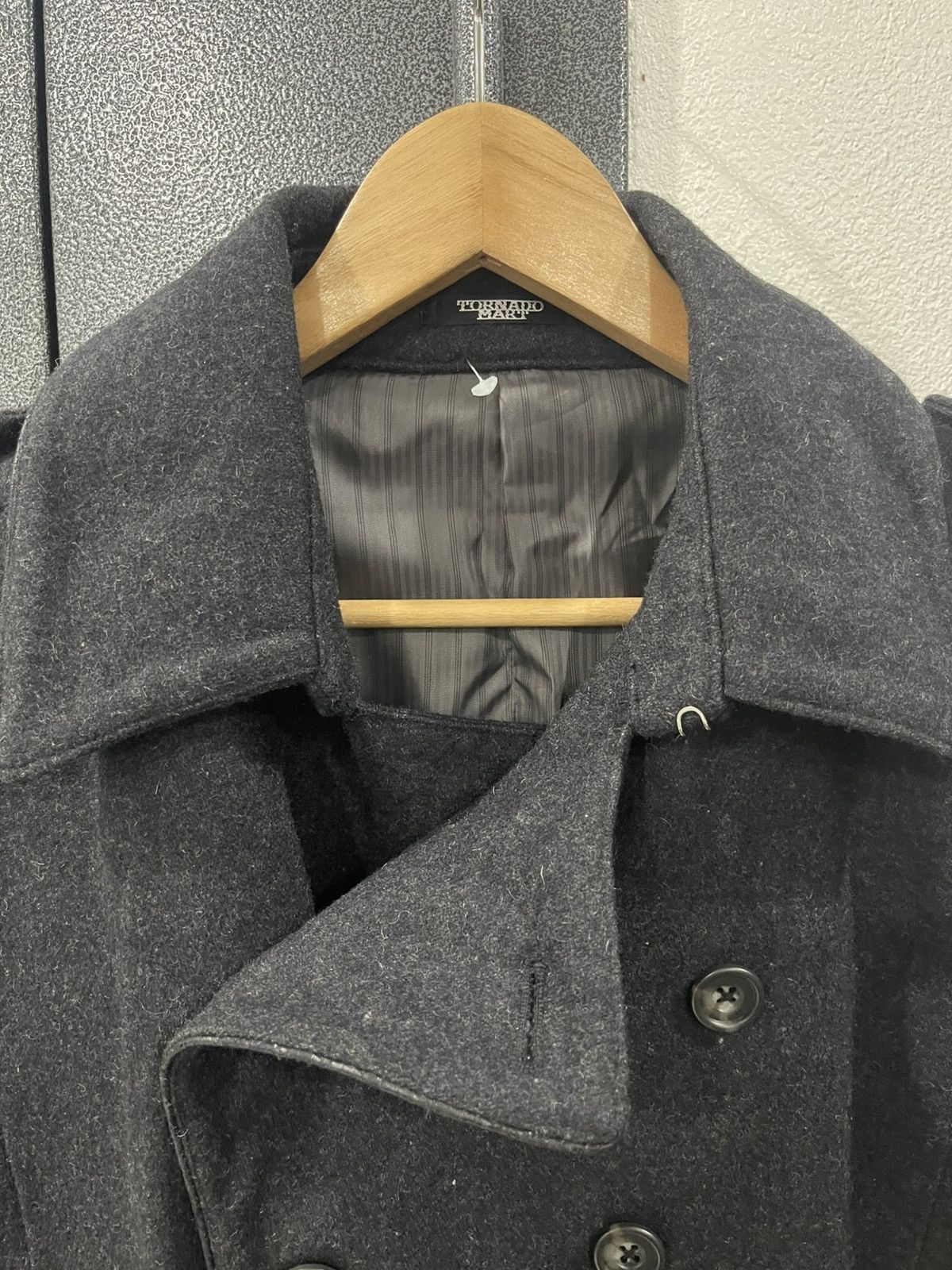 Tornado Mart Tornado Mart Wool Double Breasted Peacoat Size US S / EU 44-46 / 1 - 9 Thumbnail