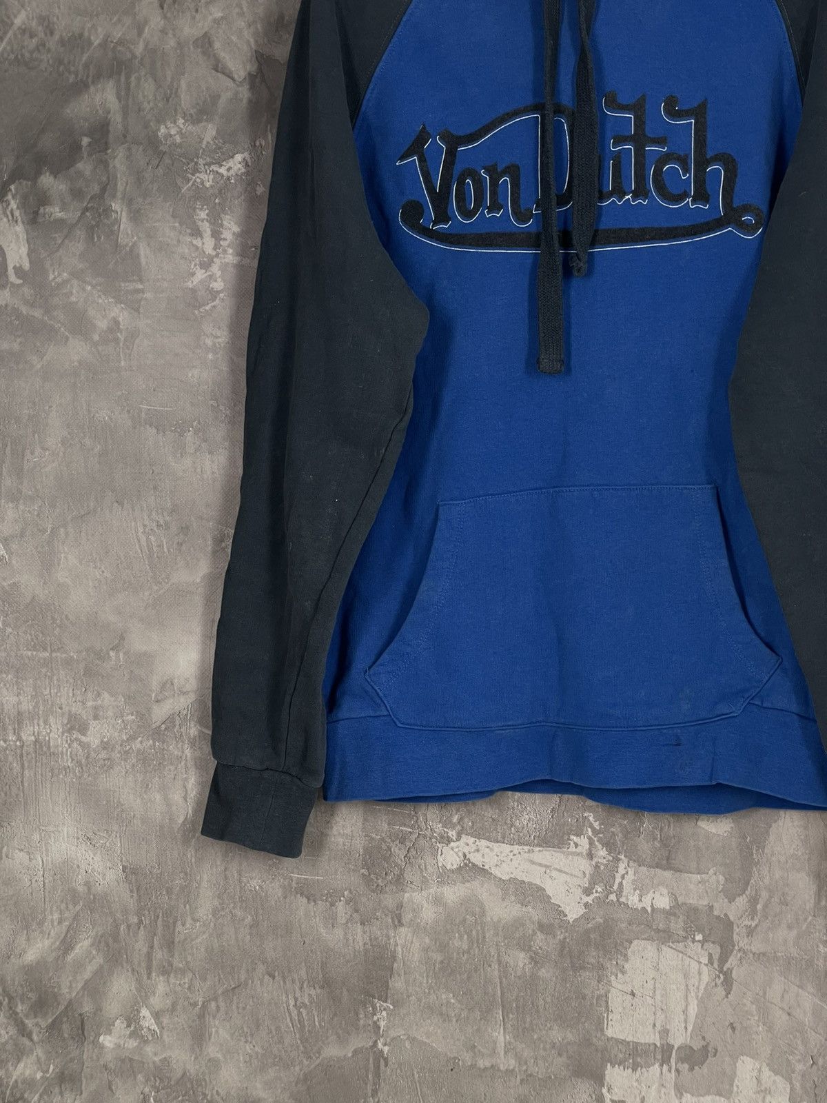 Vintage × Von Dutch Vintage Von Dutch Spellout Fur Hoodie USA Y2K Size US M / EU 48-50 / 2 - 7 Thumbnail
